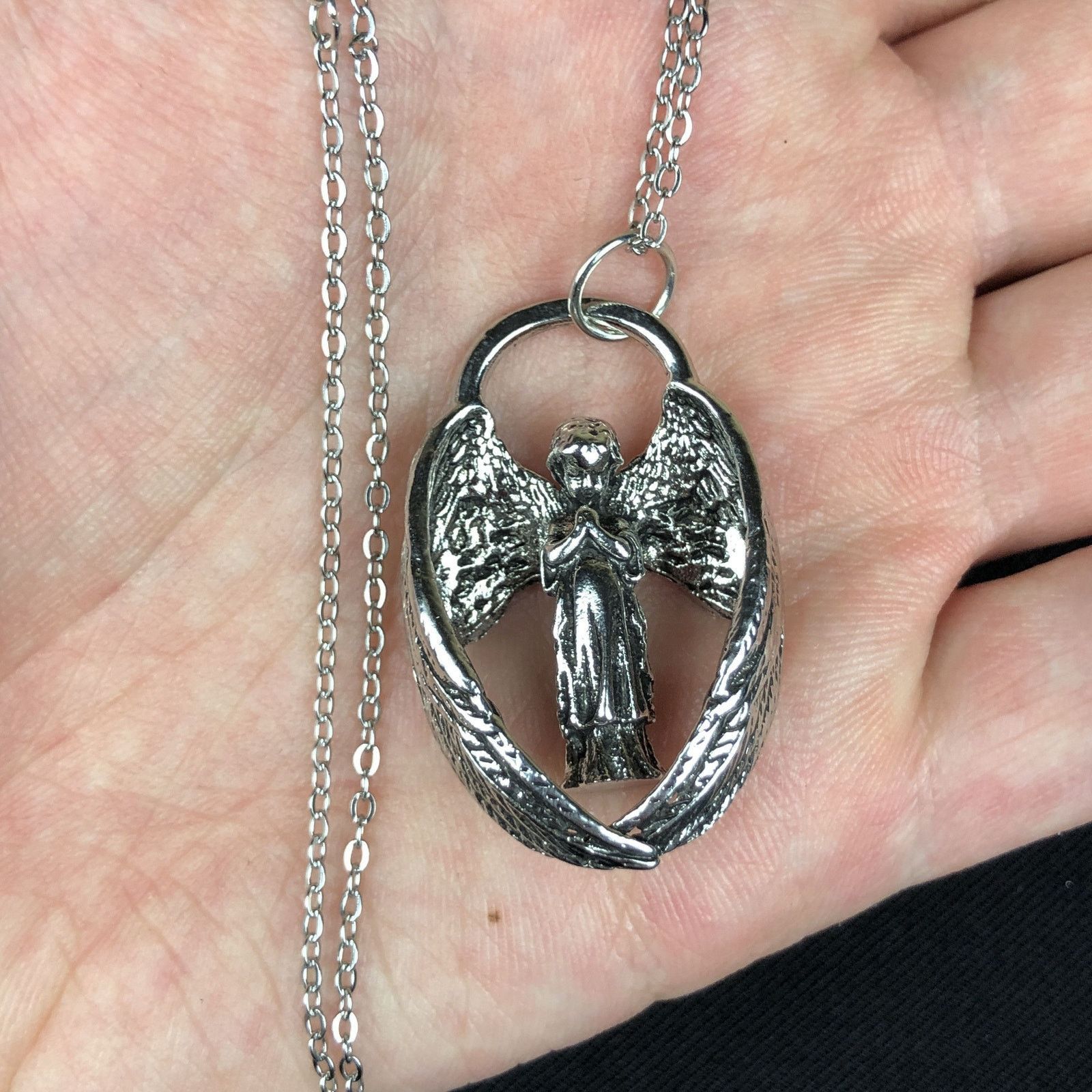 Jewelry Angel Necklace Punk Chain Size ONE SIZE - 6 Thumbnail