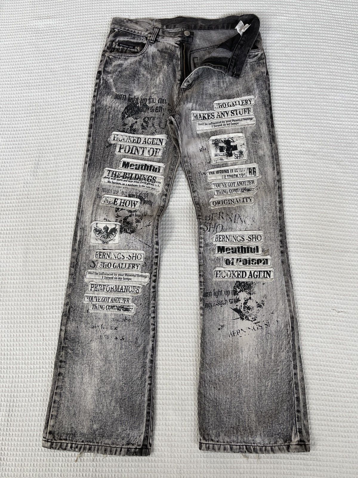 プライスダウン！希少★BERNING-SHO デニムパンツ ドクロ★ Berning Sho Jeans | Grailed