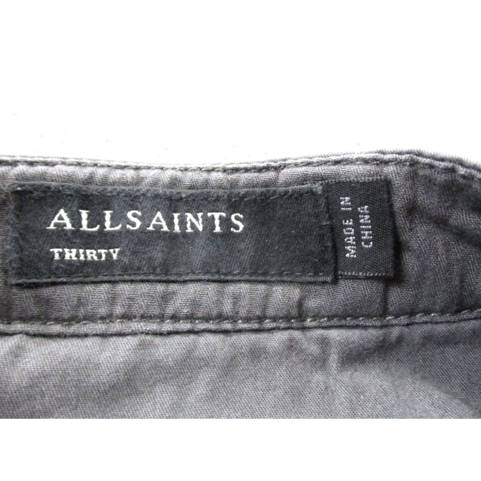 Allsaints AllSaints Shorts Mens 30 Gray Chino Preppy Golf Casual Outdoors Hiking Jolt Size US 32 / EU 48 - 6 Thumbnail
