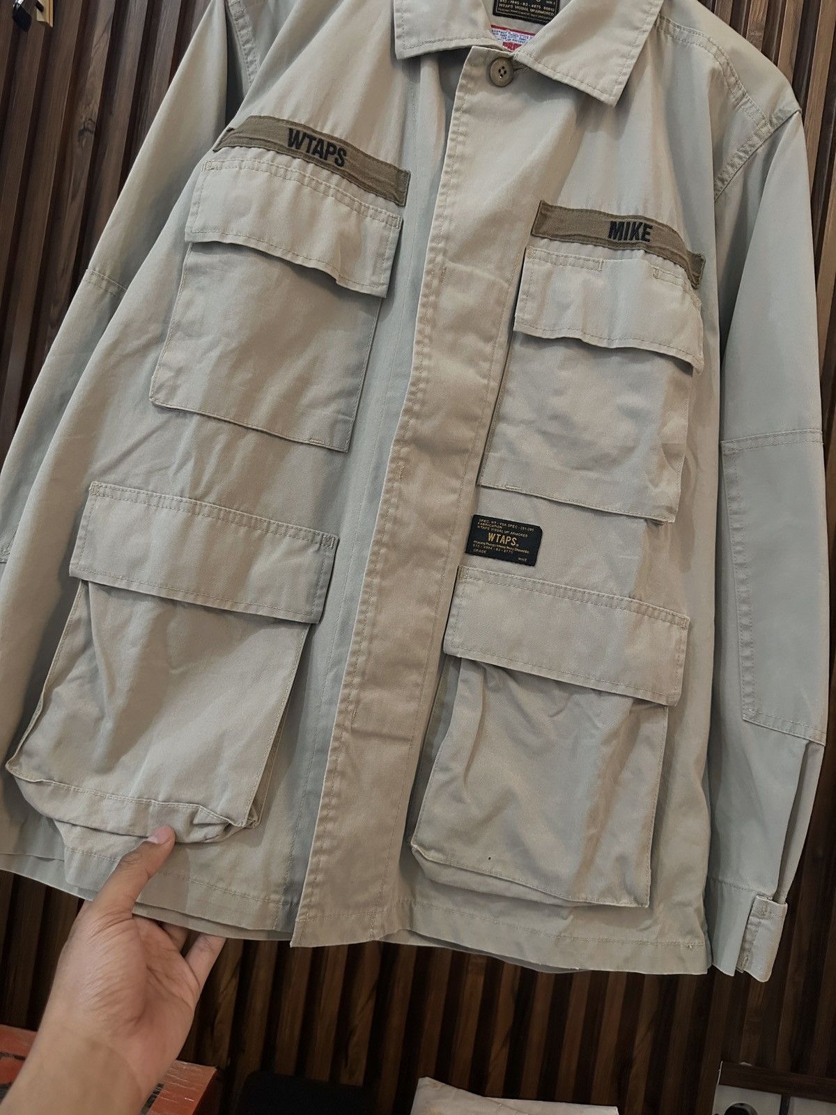 Wtaps WTAPS Jungle LS 01 Shirt. Cotton. Weather "Beige" size 2 Size US M / EU 48-50 / 2 - 7 Thumbnail