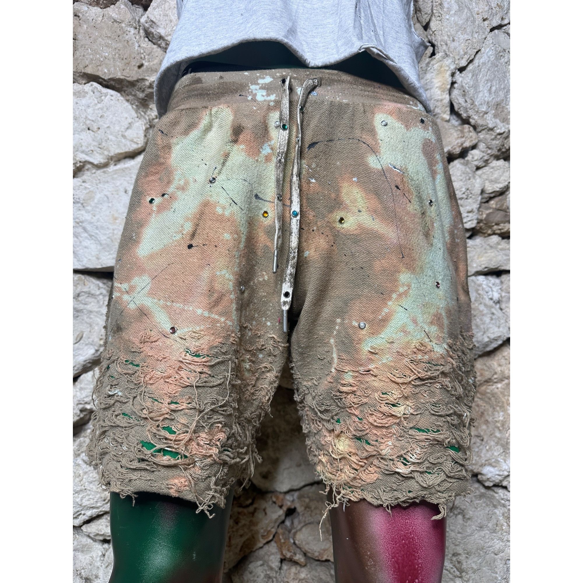 Handmade × John Elliott DRO Lab Custom 1/1 ART x John Elliott Reverse Burn Out Dist Size US 30 / EU 46 - 14 Thumbnail