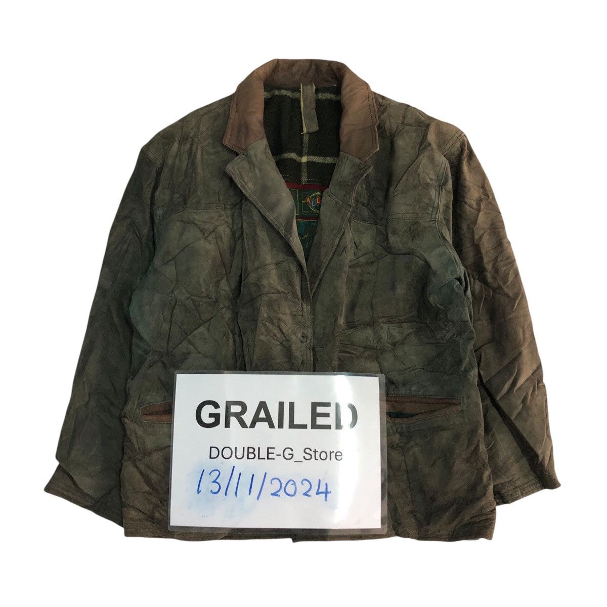 Japanese Brand × Vintage 📌Vintage Genuine Leather Bomber Jacket Allix Issey Miyake Size US M / EU 48-50 / 2 - 1 Thumbnail