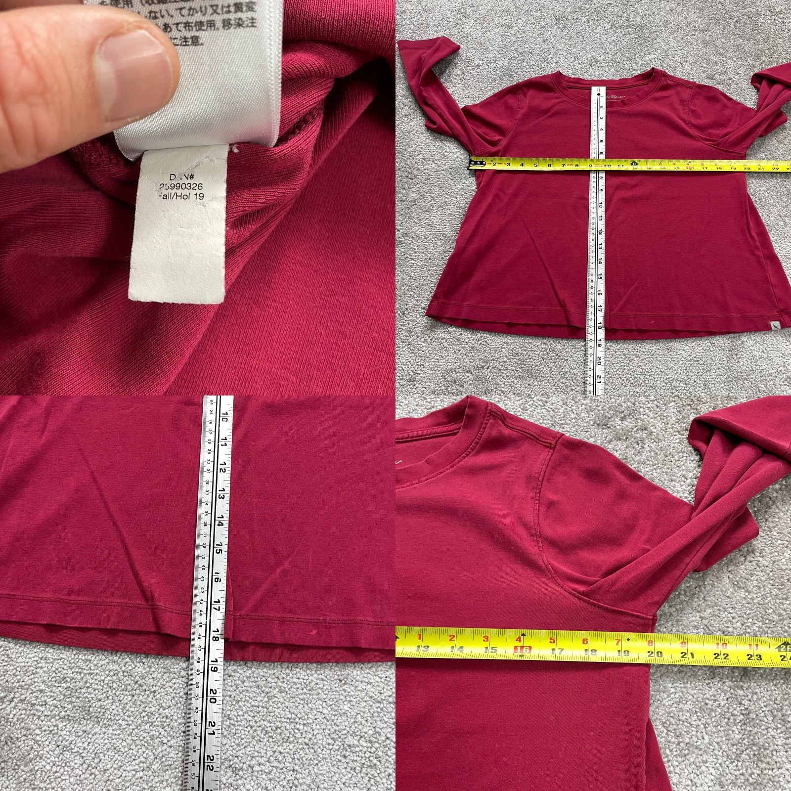 Eddie Bauer Vintage Eddie Bauer Crop T-Shirt Women’s 3/4 Sleeve Cotton Red Casual Top M Size M / US 6-8 / IT 42-44 - 8 Thumbnail