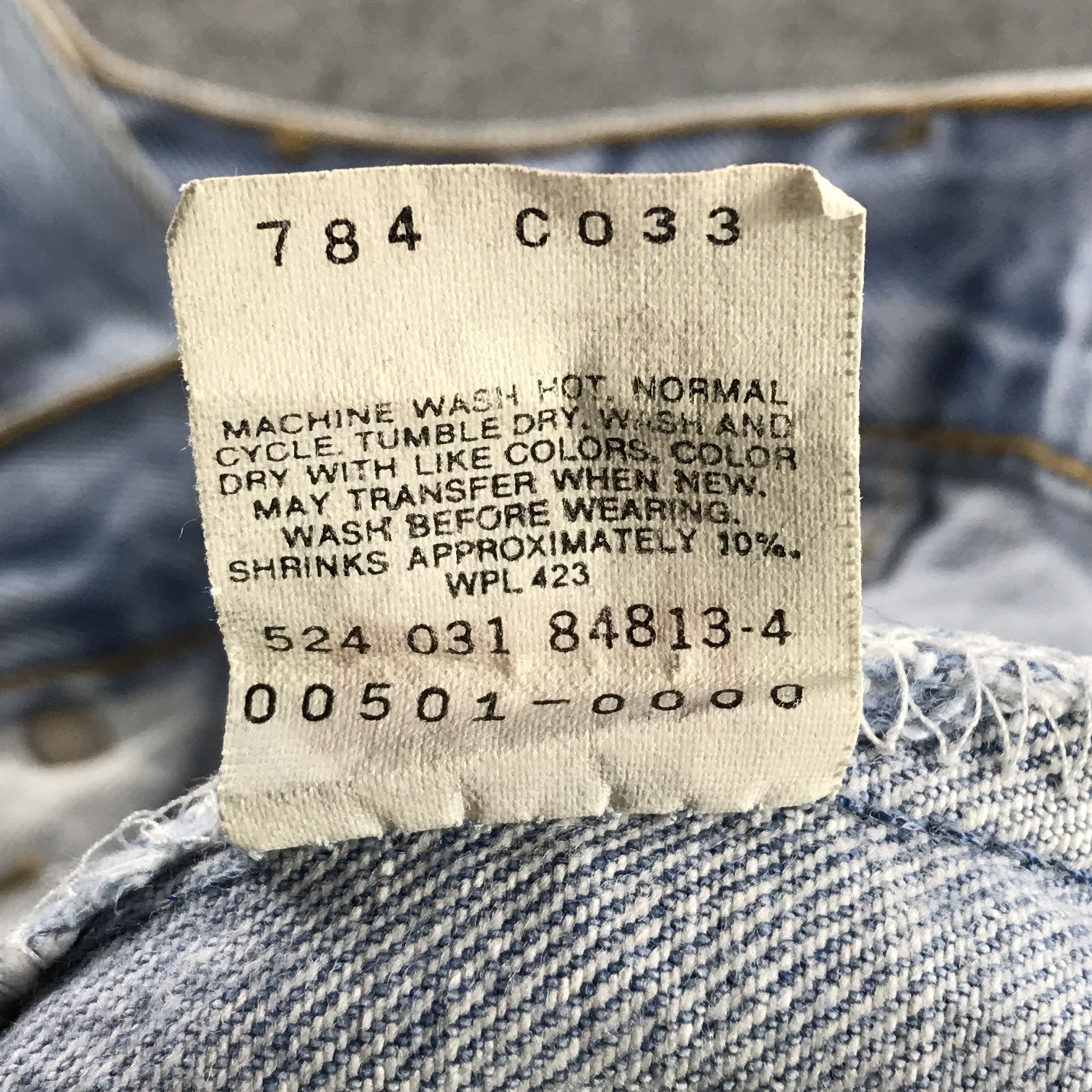 Levi's Vintage 90's Levis 501 Jeans Faded Blue Short Pants KJ3452 Size US 31 - 10 Thumbnail