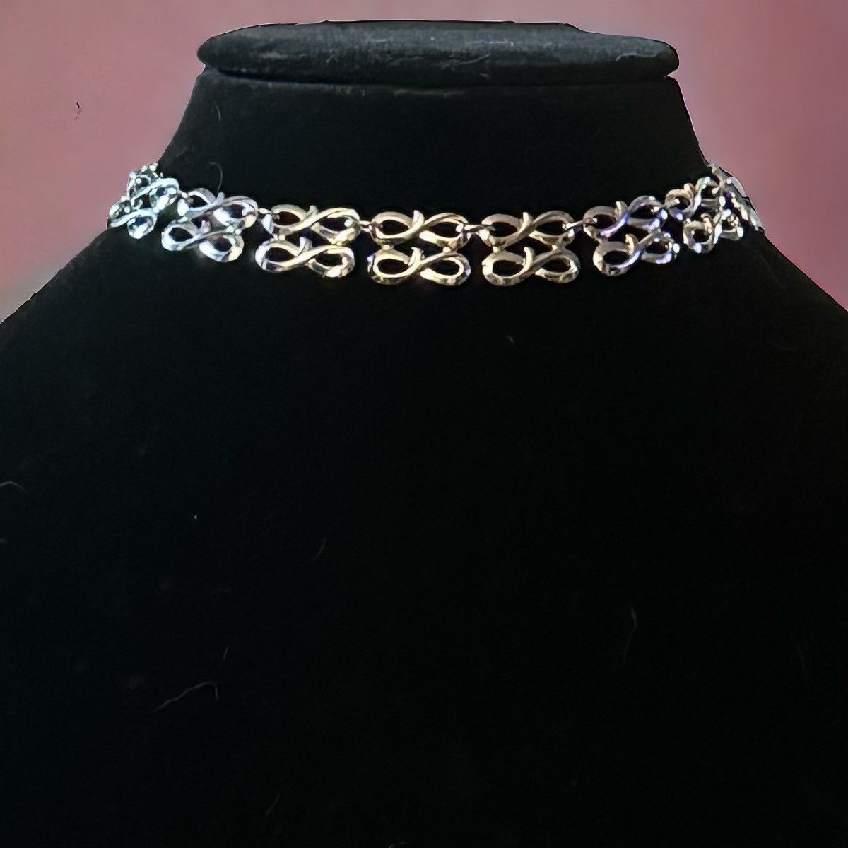 Vintage Vintage Barclay swirly link choker necklace Size ONE SIZE - 1 Thumbnail