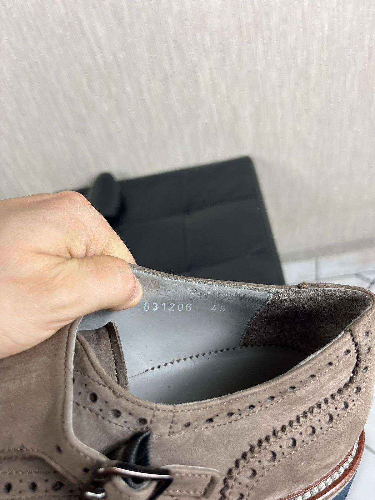Canali × Designer Canali Italy monk strap leather shoes classic suede loafers Size US 12 / EU 45 - 23 Thumbnail