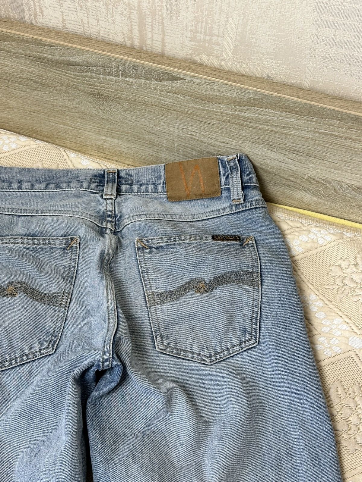 Nudie Jeans 🔥 Nudie Jeans Gritty Jackson Denim Pants Trousers Blue Rare Size US 31 - 3 Thumbnail