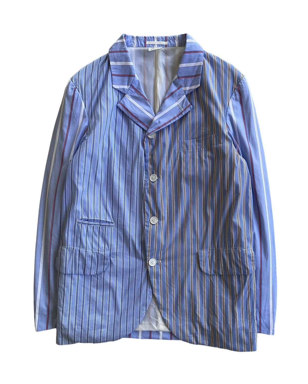 Comme des Garcons Homme Deux SS20 Comme Des Garcons Homme Deux Stripe Jacket Size US M / EU 48-50 / 2 - 1 Thumbnail