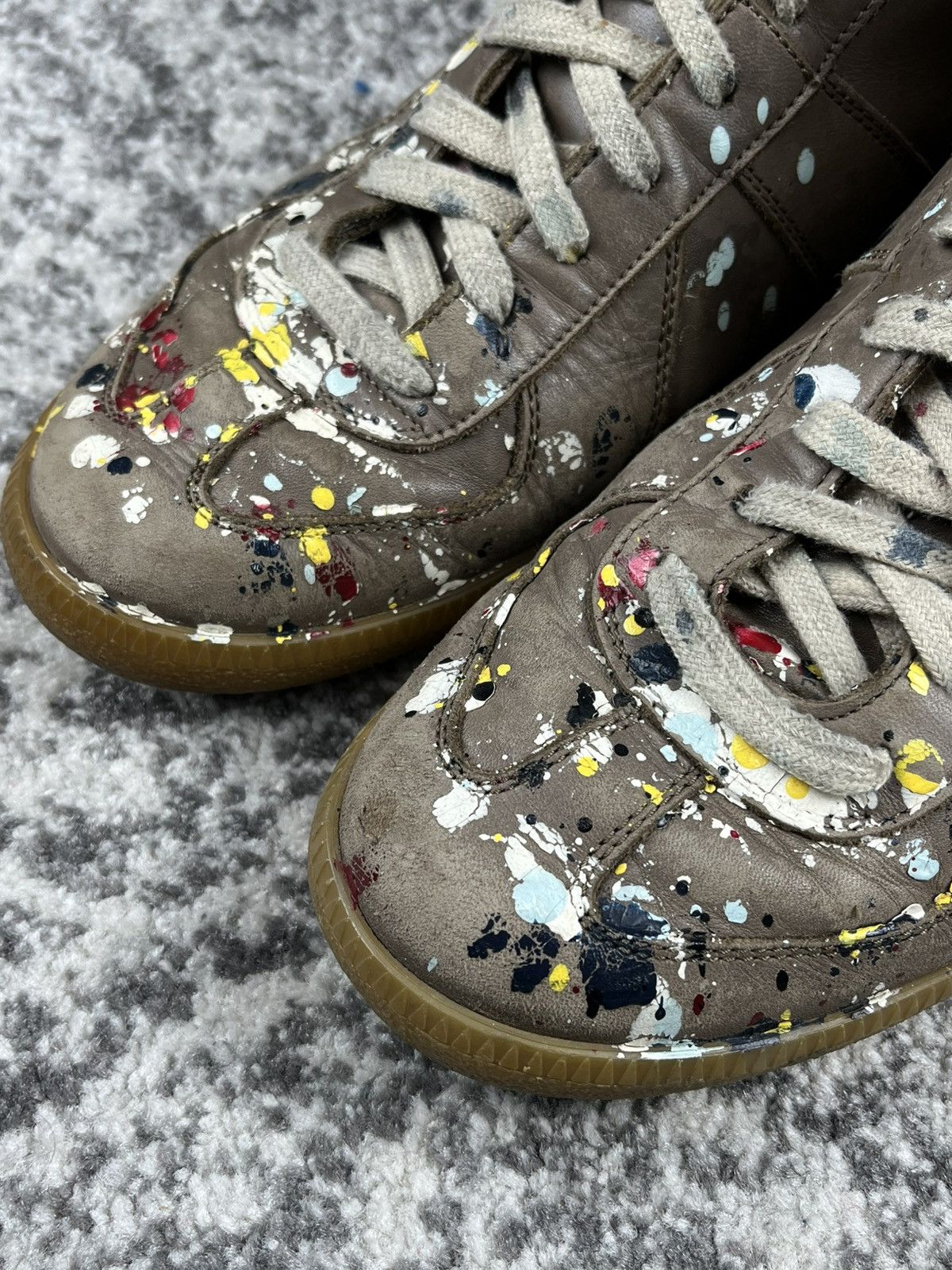 Maison Margiela Paint Splatter Replica Gat Sneakers High Top