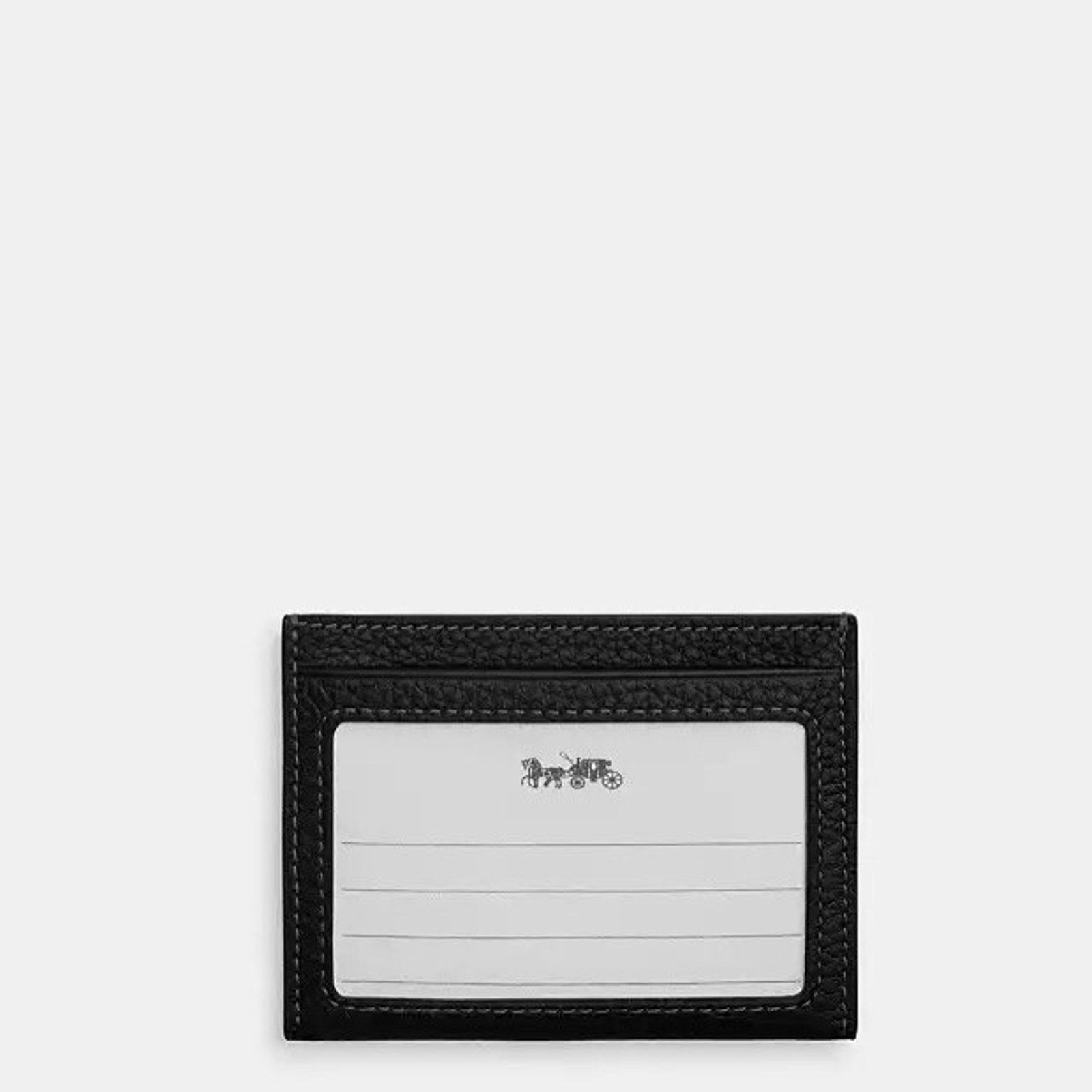 Coach NWT Limited Coach Slim Id Card Case CAK21 Black/Chalk Size ONE SIZE - 5 Thumbnail
