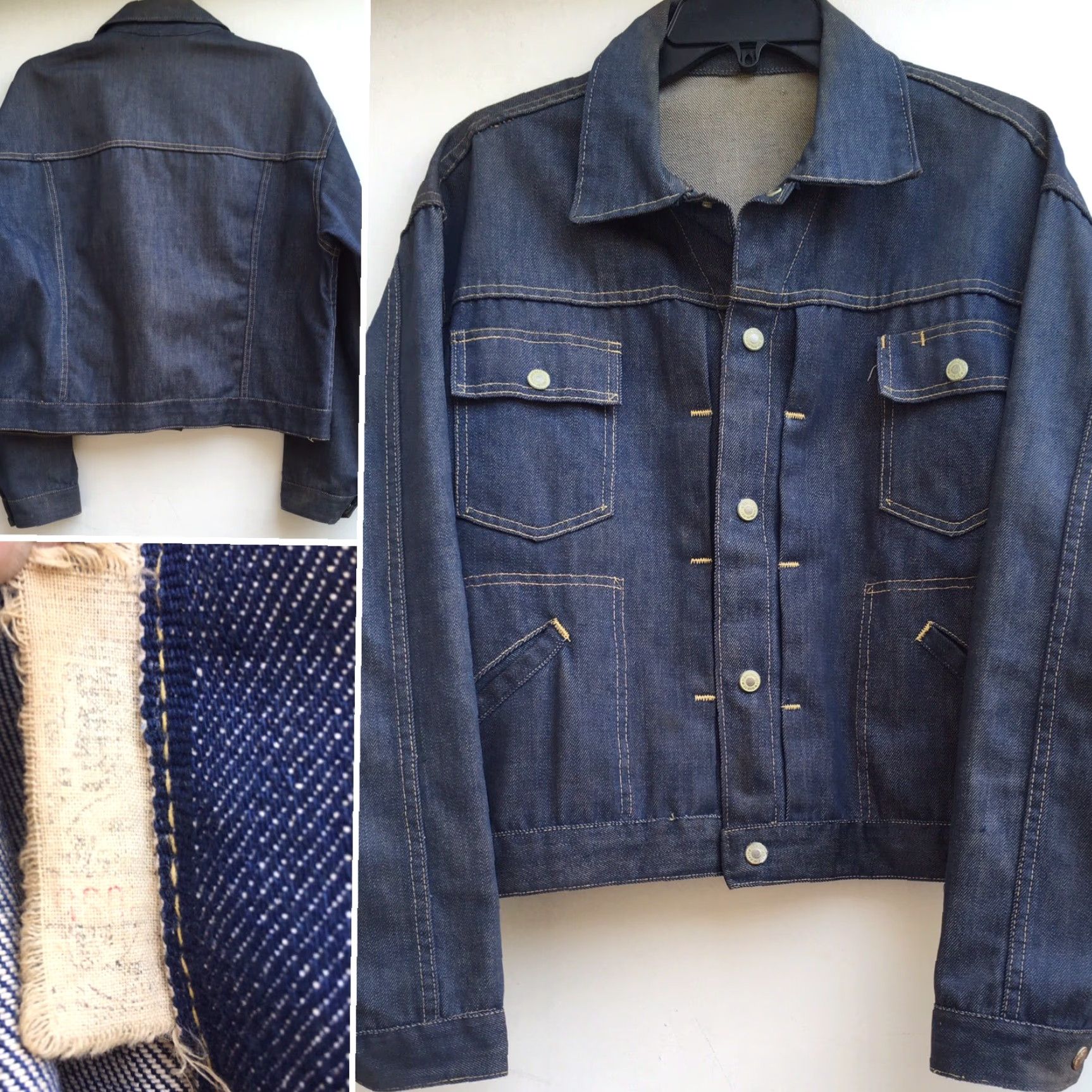 Denime VINTAGE Ranchcraft Denim Jacket Western Jean Jacket Ranch 23 In Pit To Pit Rockabilly Blue Adult L Mens Jacket Size US 33 - 3 Thumbnail