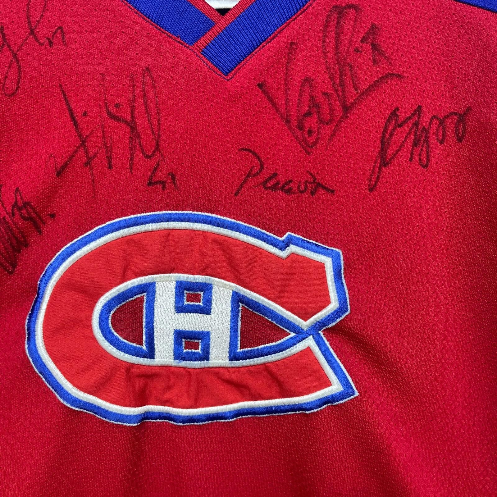 Other Vintage Montreal Canadiens Autographed Habs Jersey Youth XL Size ONE SIZE - 4 Thumbnail