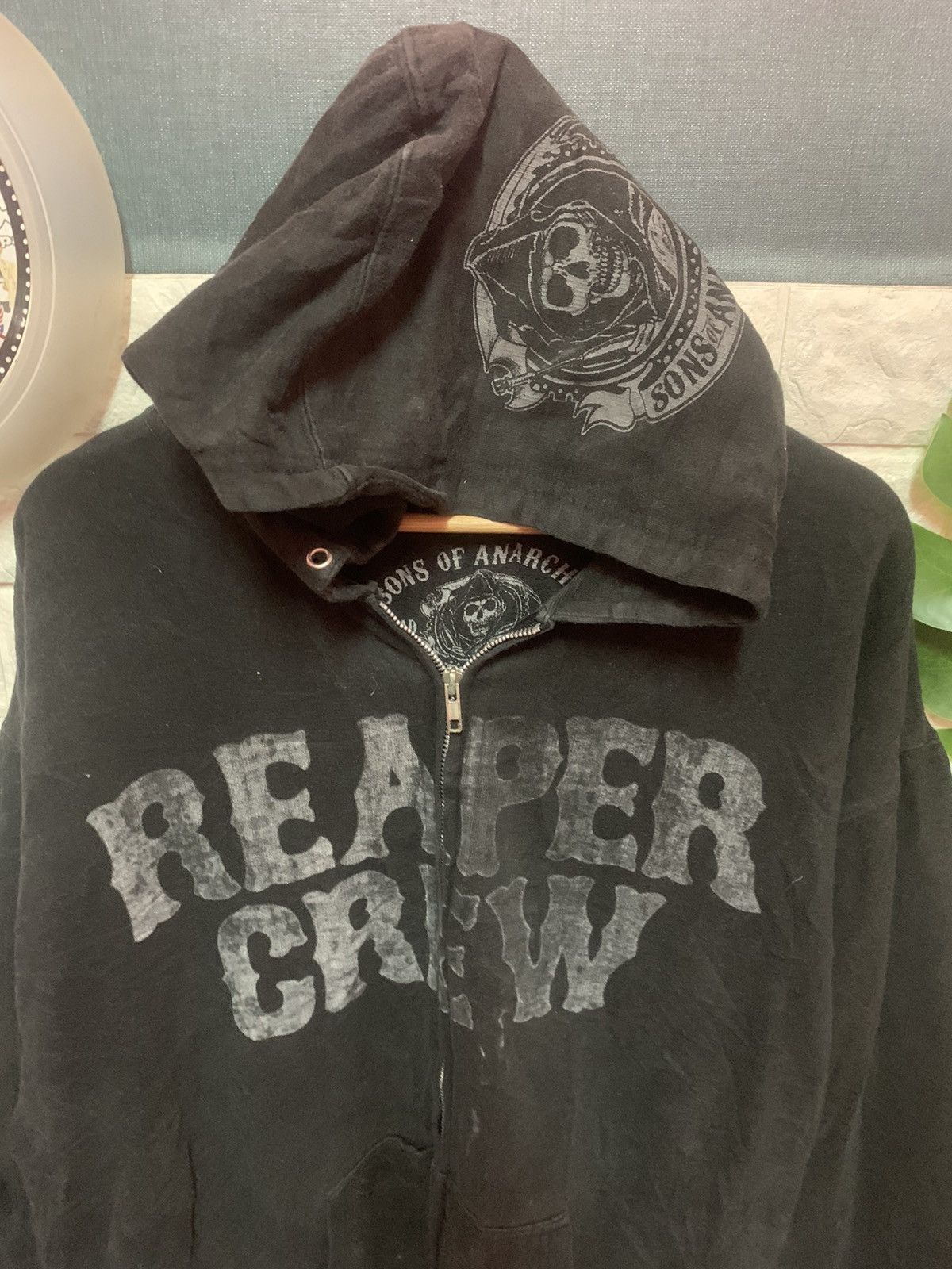 Vintage VINTAGE!! Sweater Hoodies Sond of Anarchy Size US XXL / EU 58 / 5 - 4 Thumbnail