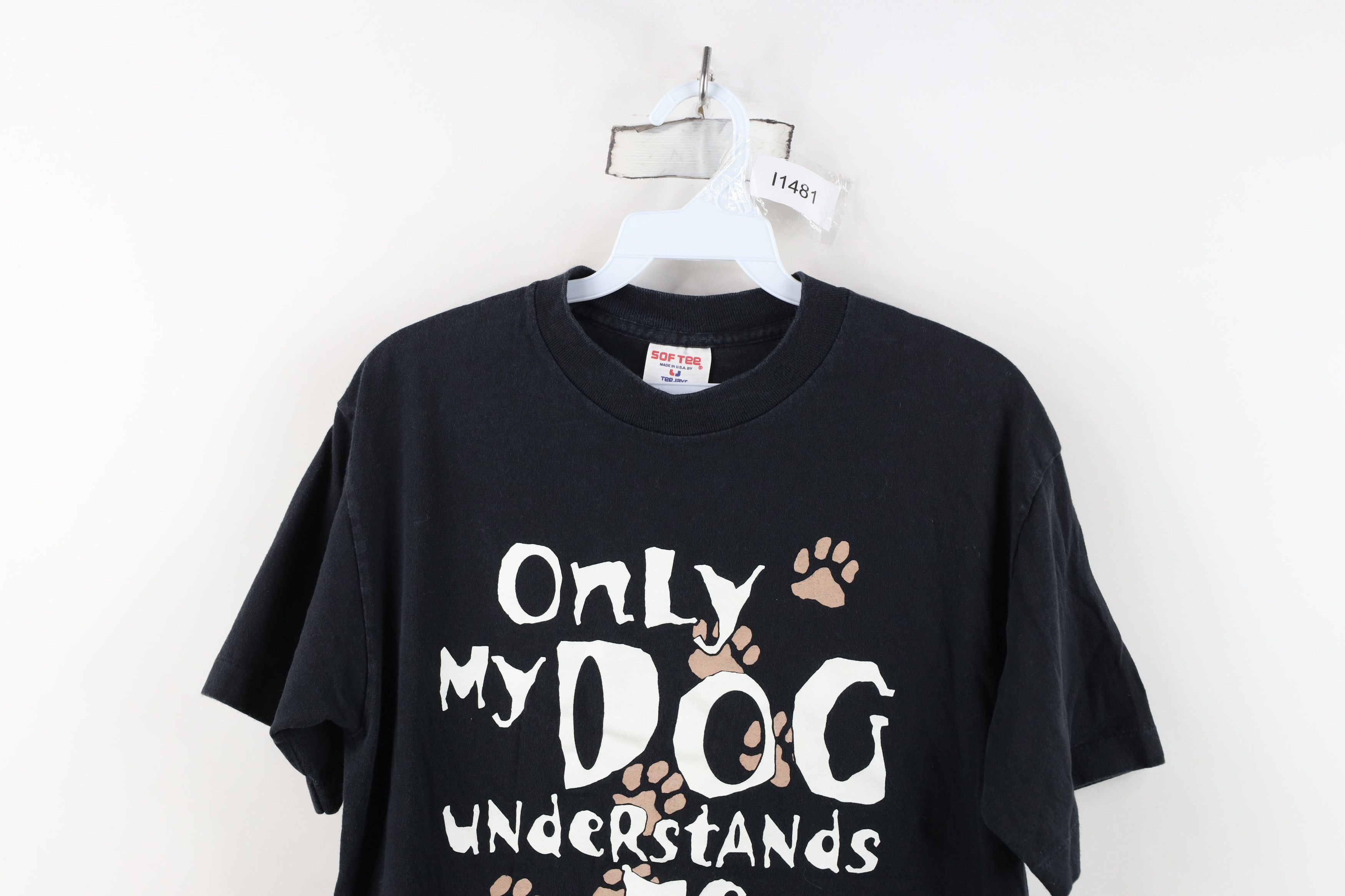Vintage Vintage 90s Streetwear My Dog Understands Me T-Shirt USA Size M / US 6-8 / IT 42-44 - 2 Thumbnail