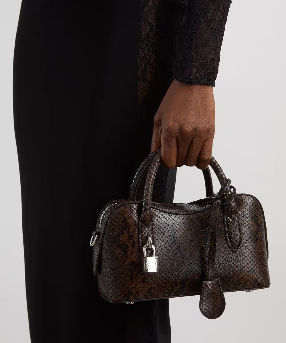 Stella McCartney os11x1225 Size: OS / Ryder Snake Embossed Small Bag in Brown Size ONE SIZE - 2 Thumbnail