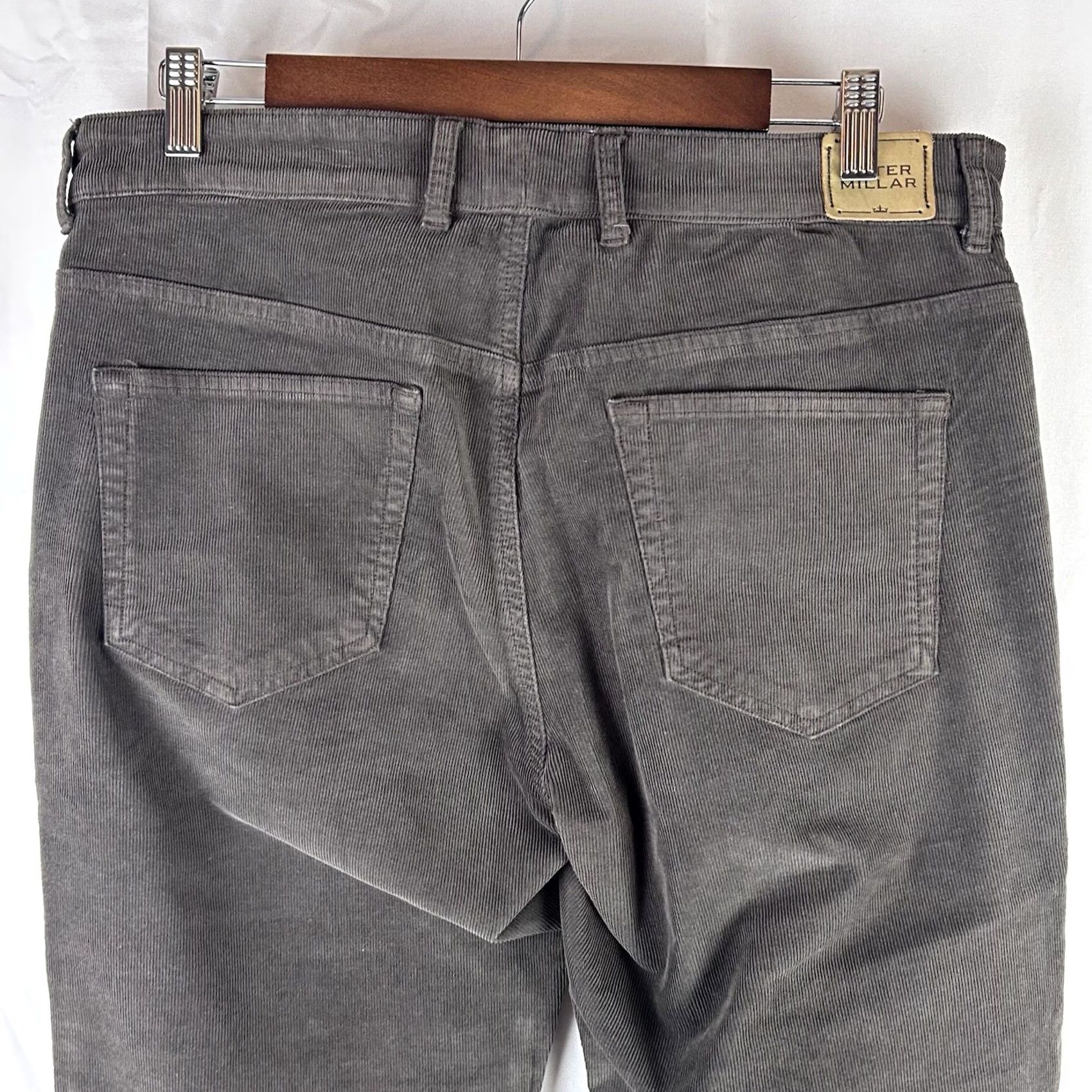 Peter Millar Peter Millar Corduroy Pants Mens 34x31 Brown Classic Five Pocket Stretch Casual Size US 34 / EU 50 - 7 Thumbnail