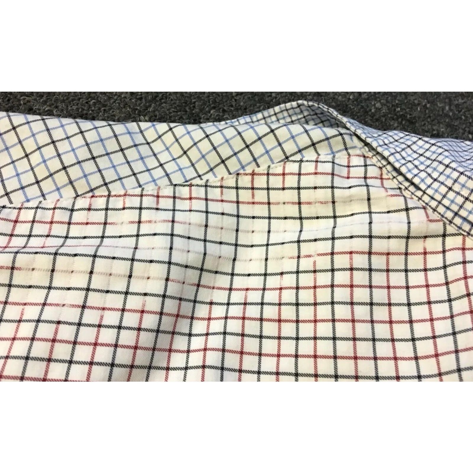 Polo Ralph Lauren VINTAGE Polo Ralph Lauren Shirt 90s Checkered Paneled Button-Down XL Blue Navy Sailing Nautical Sports USA Beach Classic Pattern Plaids & Checks Mens Size US XL / EU 56 / 4 - 5 Thumbnail