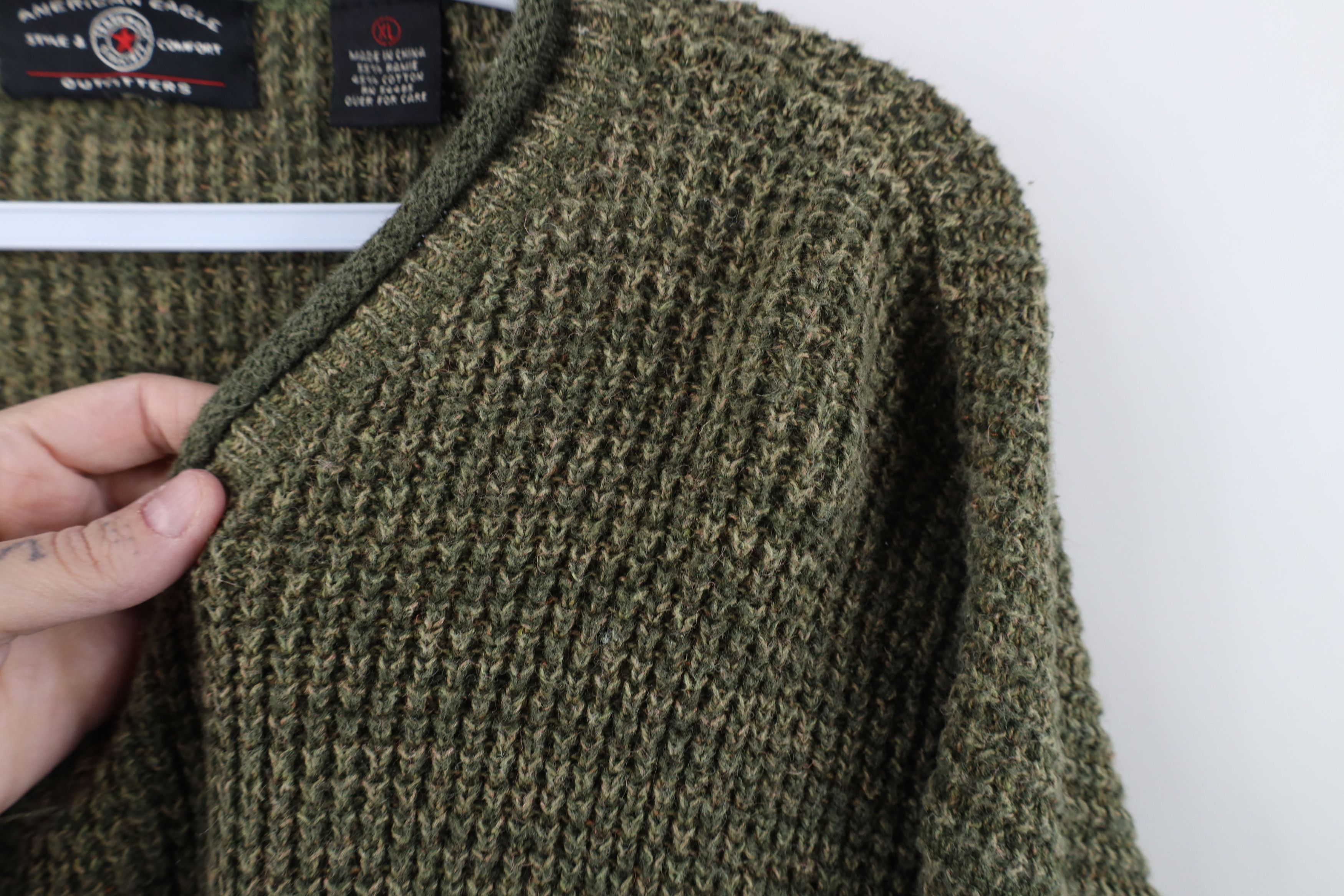 American Eagle Outfitters Vintage 90s Y2K American Eagle Outfitters Marled Sweater Size XL / US 12-14 / IT 48-50 - 5 Thumbnail
