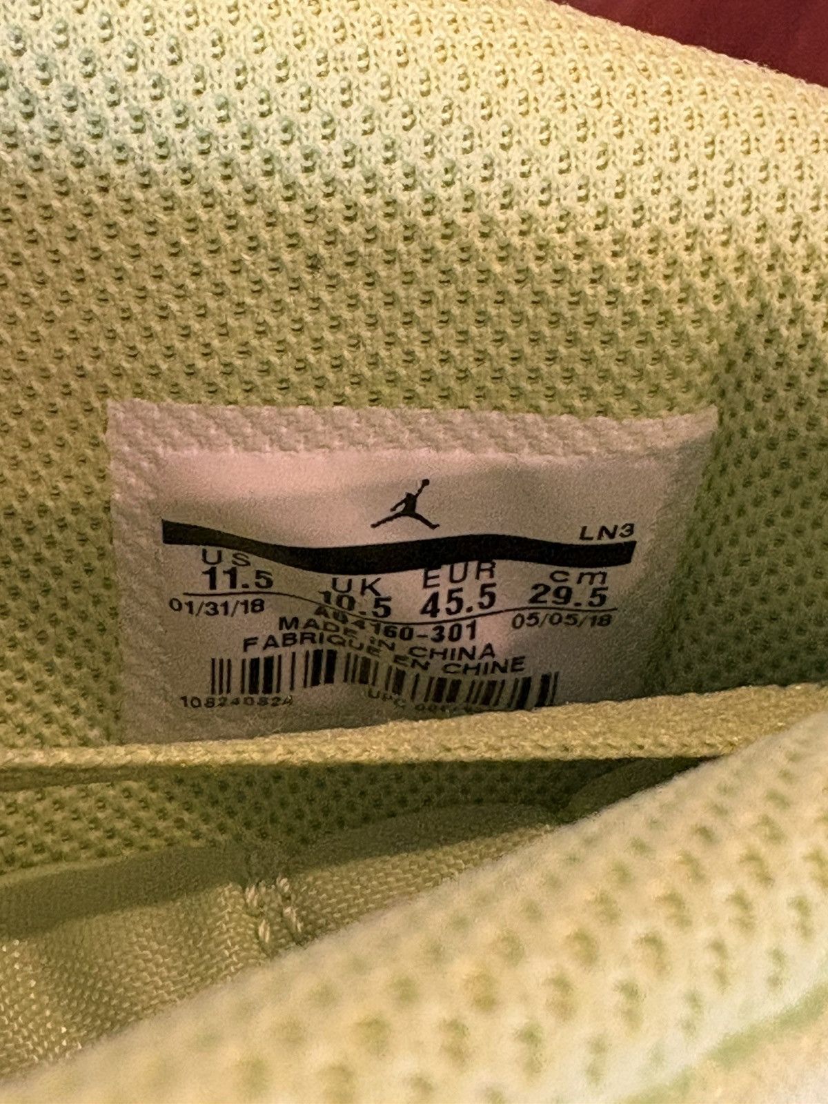 Jordan Brand Jordan Legacy 312 Ghost Green Size US 11.5 / EU 44-45 - 5 Thumbnail