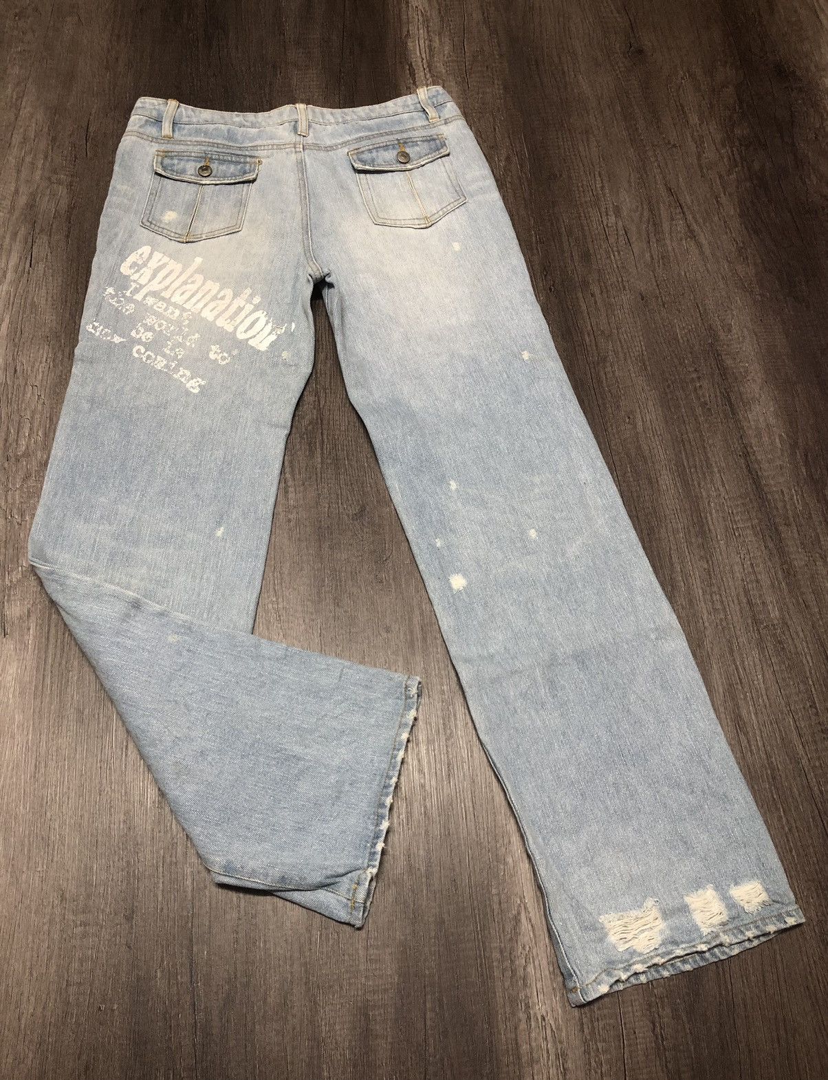 Japan Blue × Japanese Brand SKY BOMBER 391B08 Distressed Jeans Size US 32 / EU 48 - 20 Thumbnail