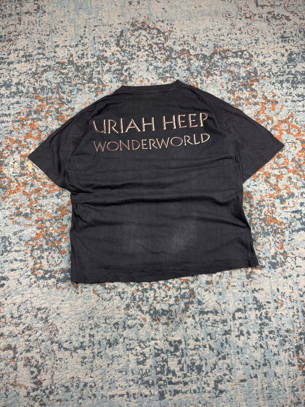 Band Tees Vintage 90s Uriah Heep wonderworld graphic band tee boxy fit Size US L / EU 52-54 / 3 - 2 Thumbnail