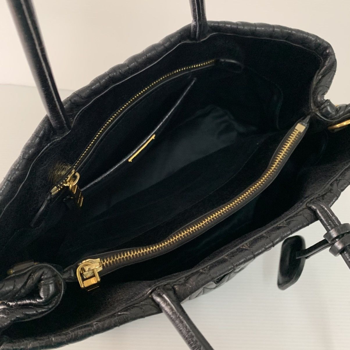 Miu Miu Miu Miu Matelasse Black Leather Shoulder Bag Size ONE SIZE - 10 Thumbnail