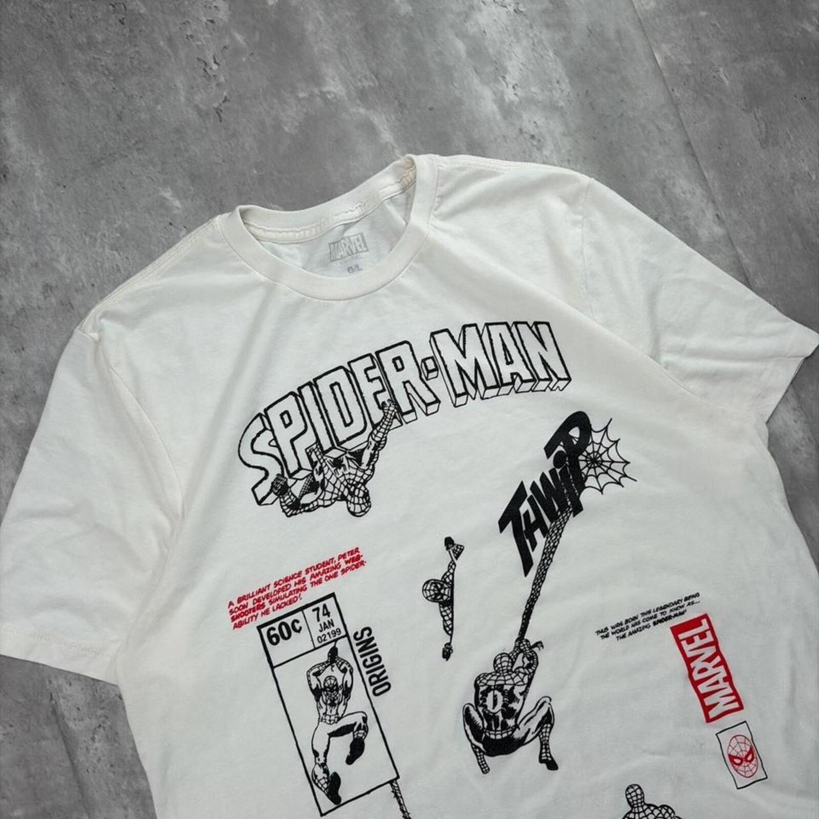 Marvel Comics Y2K White Marvel Spider-Man Comics T-Shirt Size US L / EU 52-54 / 3 - 5 Thumbnail