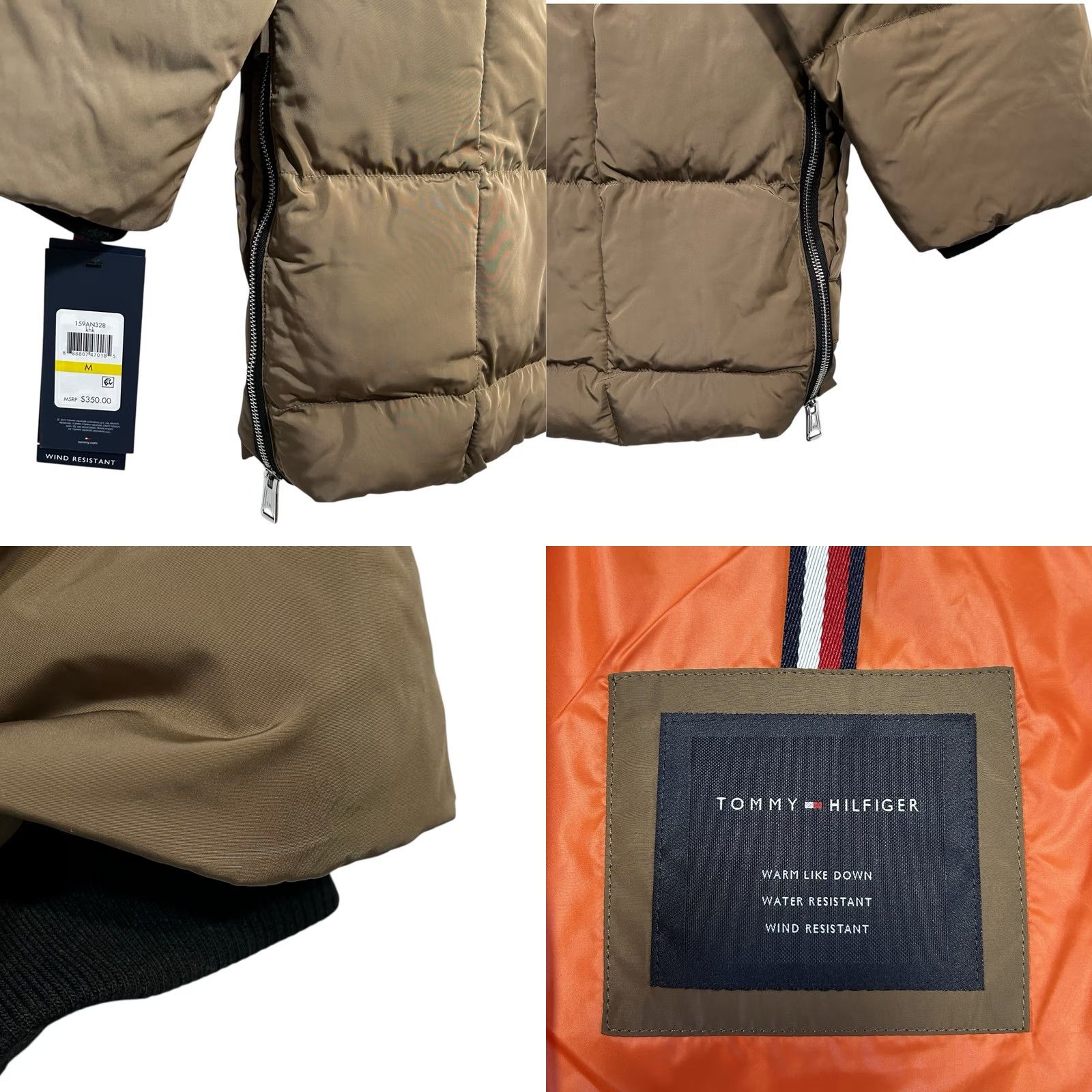 Tommy Hilfiger VINTAGE Tommy Hilfiger Men’s Heavyweight Jacket Quilted Parka Coat M Khaki Hooded Parka Shirt Mens Size US M / EU 48-50 / 2 - 8 Thumbnail