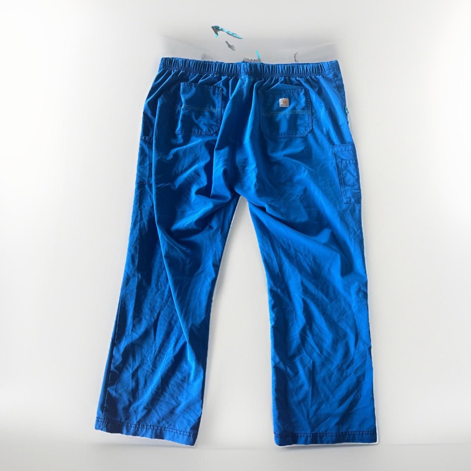 Carhartt Carhartt Women’s Force Blue Scrub Pants size 2XL Size ONE SIZE - 6 Thumbnail