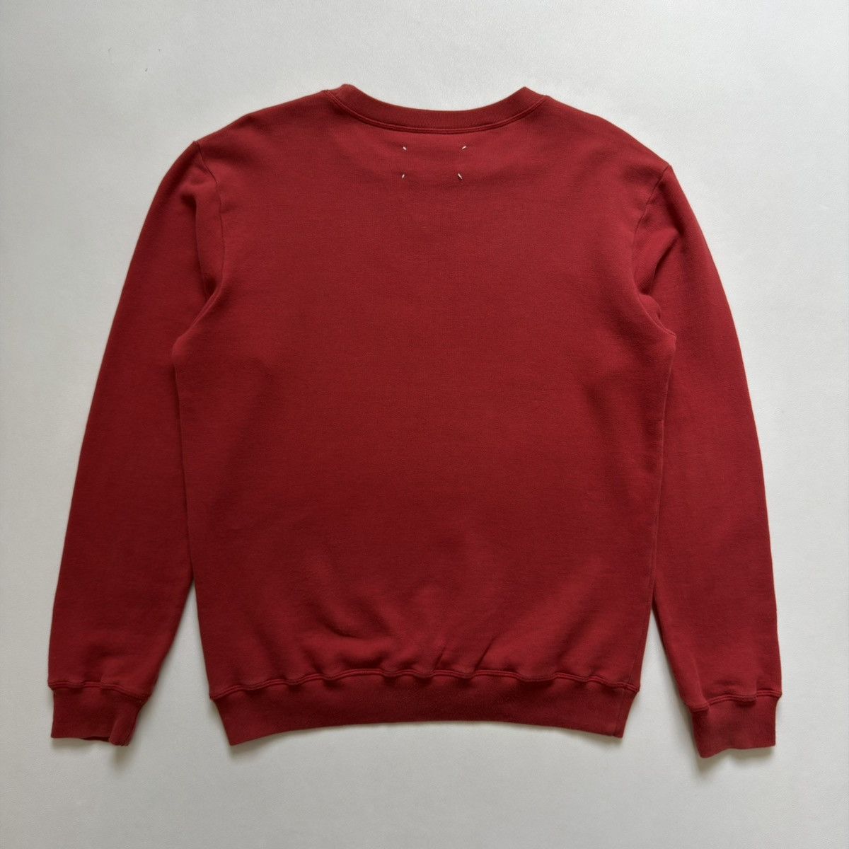 Maison Margiela A/W 11 Red Cotton Sweatshirt Size US M / EU 48-50 / 2 - 9 Thumbnail