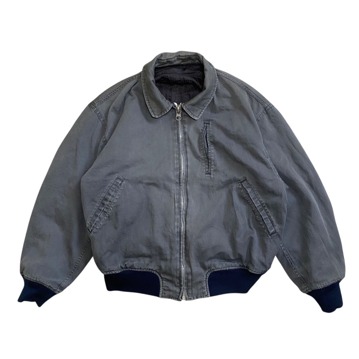 Vintage 💥 80s ATELIER SAB REVERSIBLE BOMBER JACKET Size US M / EU 48-50 / 2 - 5 Thumbnail