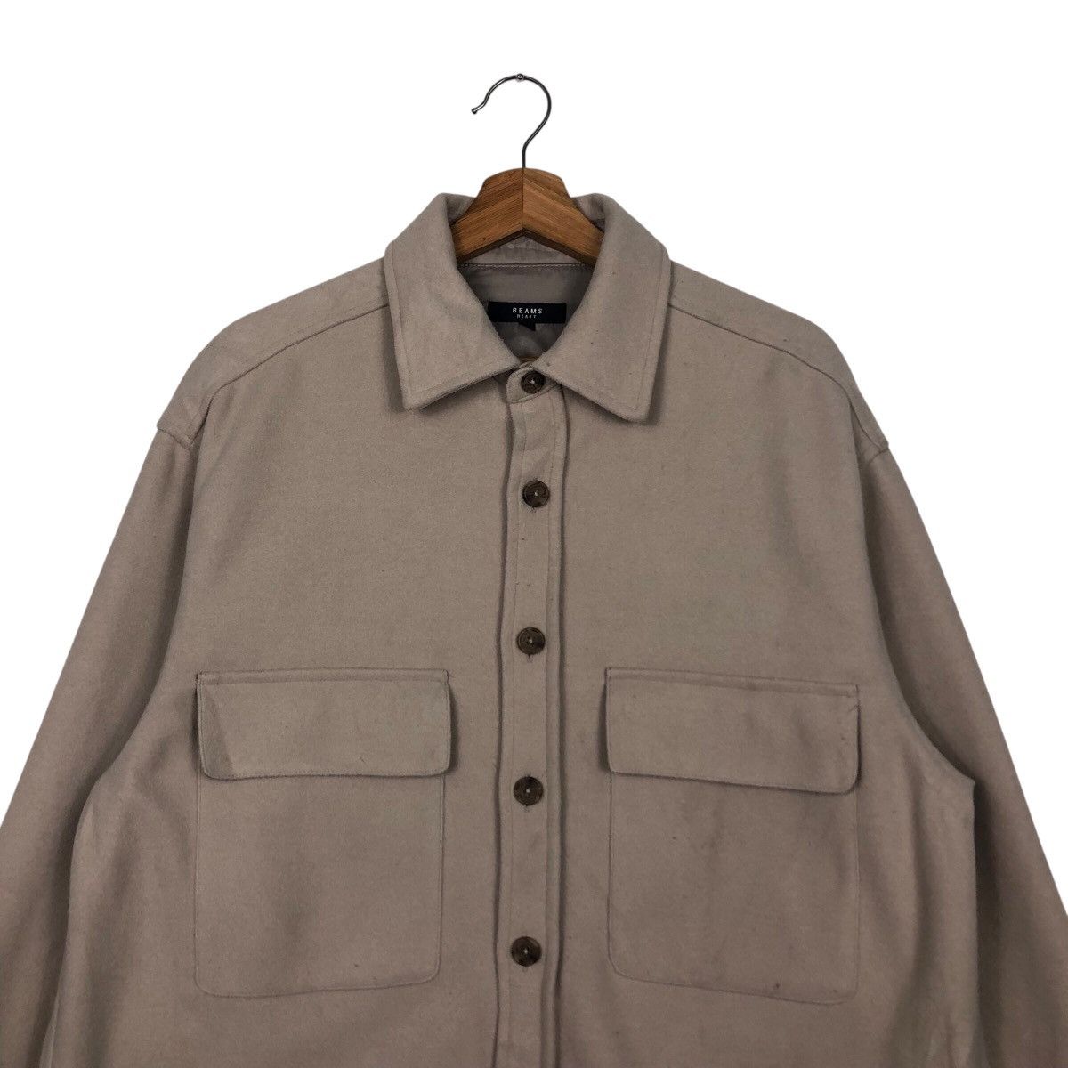 Beams Plus 📌Vintage Wool Chore Jacket Beams Heart Button Issey Miyake Size US M / EU 48-50 / 2 - 4 Thumbnail