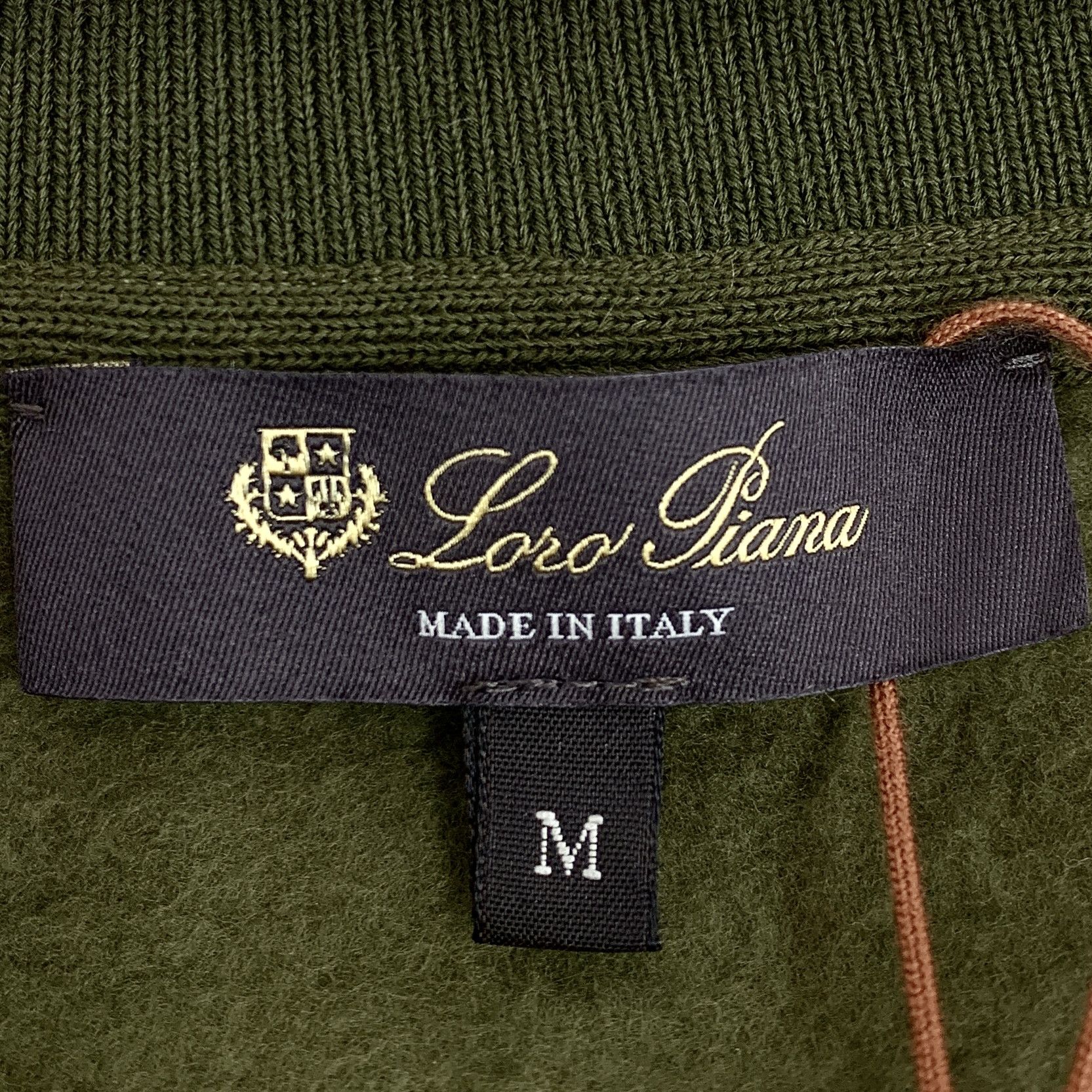 Loro Piana Loro Piana Army Green Cotton Long-Sleeve Sweatshirt (Size M) Size US M / EU 48-50 / 2 - 5 Thumbnail