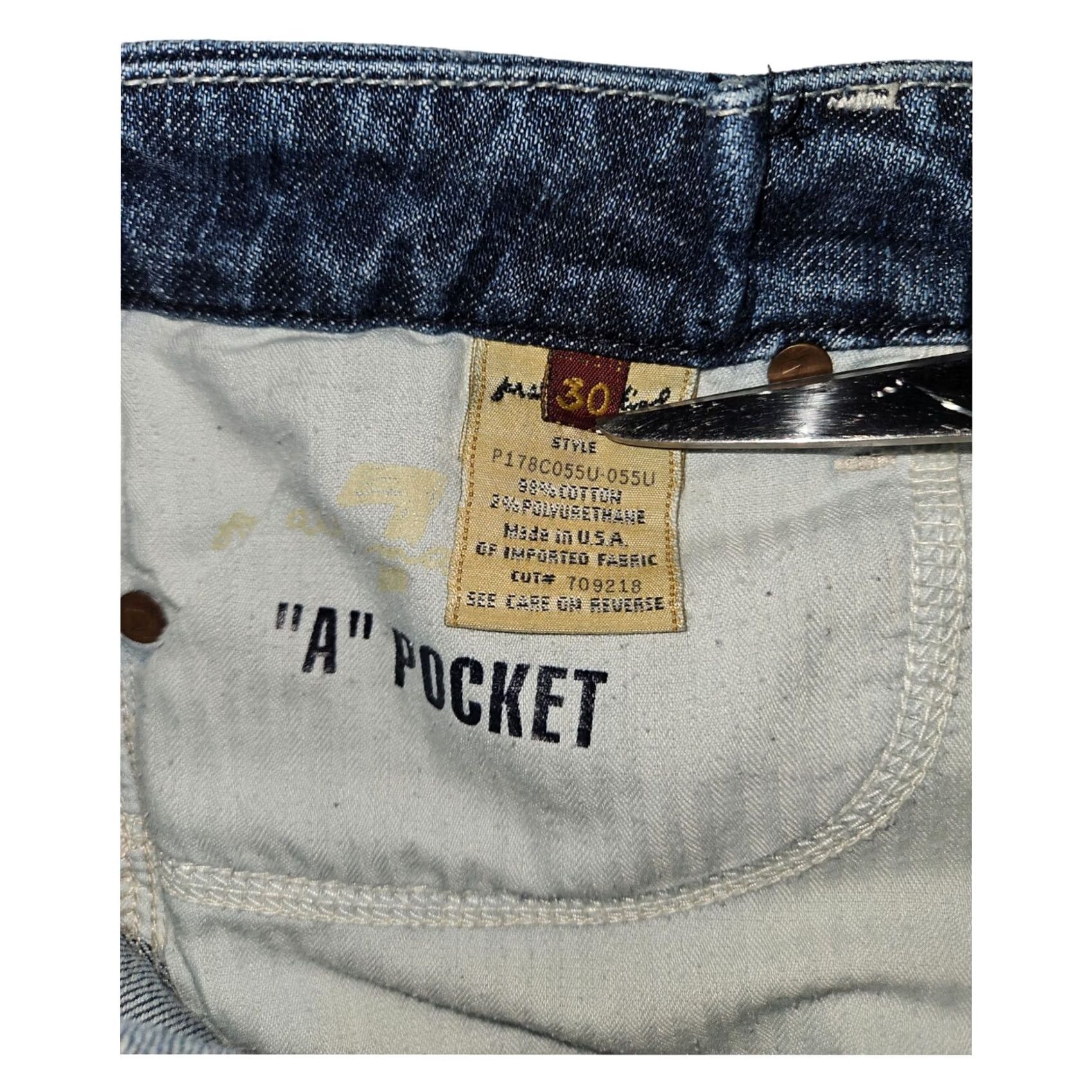 7 For All Mankind VINTAGE? 7 For All Mankind Bermuda Shorts Women's 30 Blue Denim Casual Preppy Size 30" / US 8 / IT 44 - 2 Thumbnail