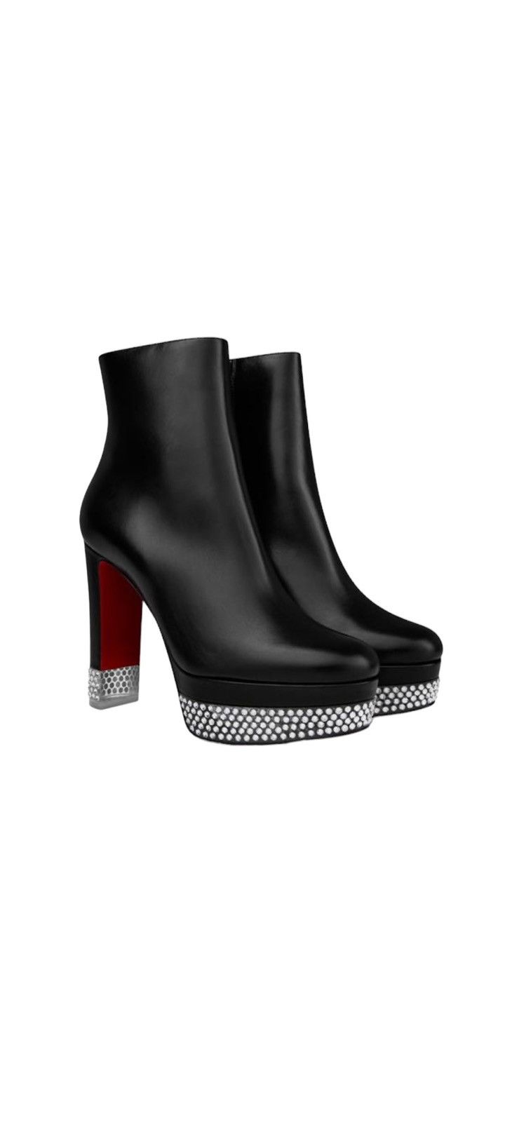 Christian Louboutin Christian Louboutin CASSANDRIBOOTY LEATHER ANKLE BOOTS Size US 6 / IT 36 - 3 Thumbnail