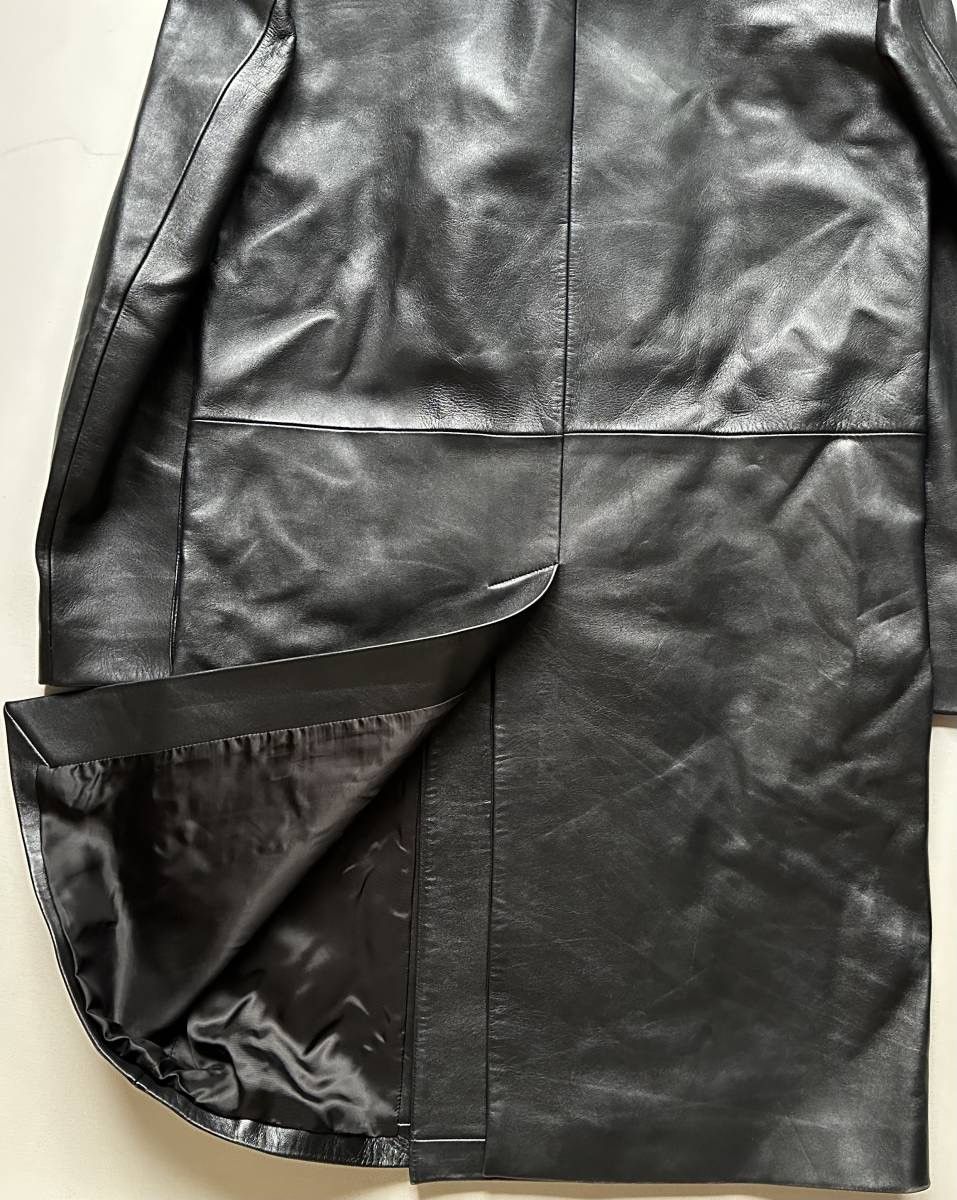 Dior × Hedi Slimane AW01 SOLITAIRE double breasted leather coat Size US L / EU 52-54 / 3 - 6 Thumbnail