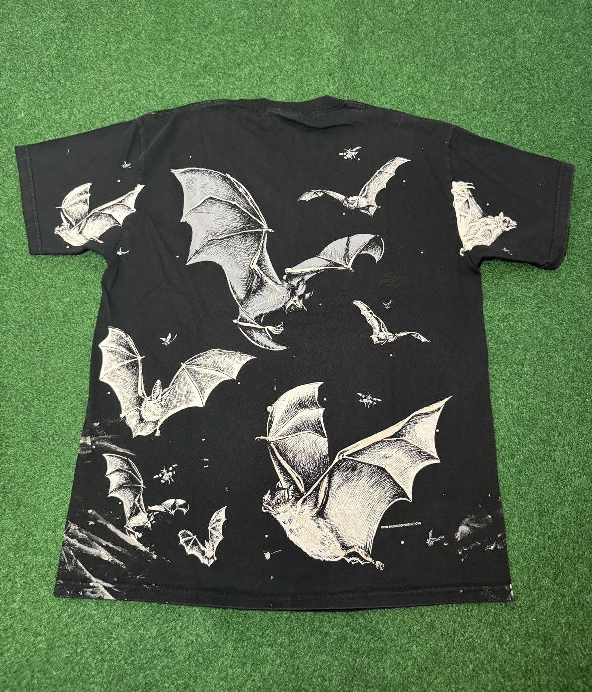 Other Vintage 90s Bat All Over Print Paint Splatter Lrg T Shirt Size US L / EU 52-54 / 3 - 5 Thumbnail