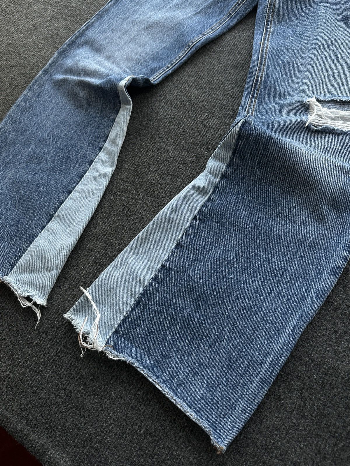 Sandro FLARED BOOTCUT 🚨 SANDRO WOMEN RARE BLUE DENIM PANTS Size 26" / US 2 / IT 38 - 4 Thumbnail
