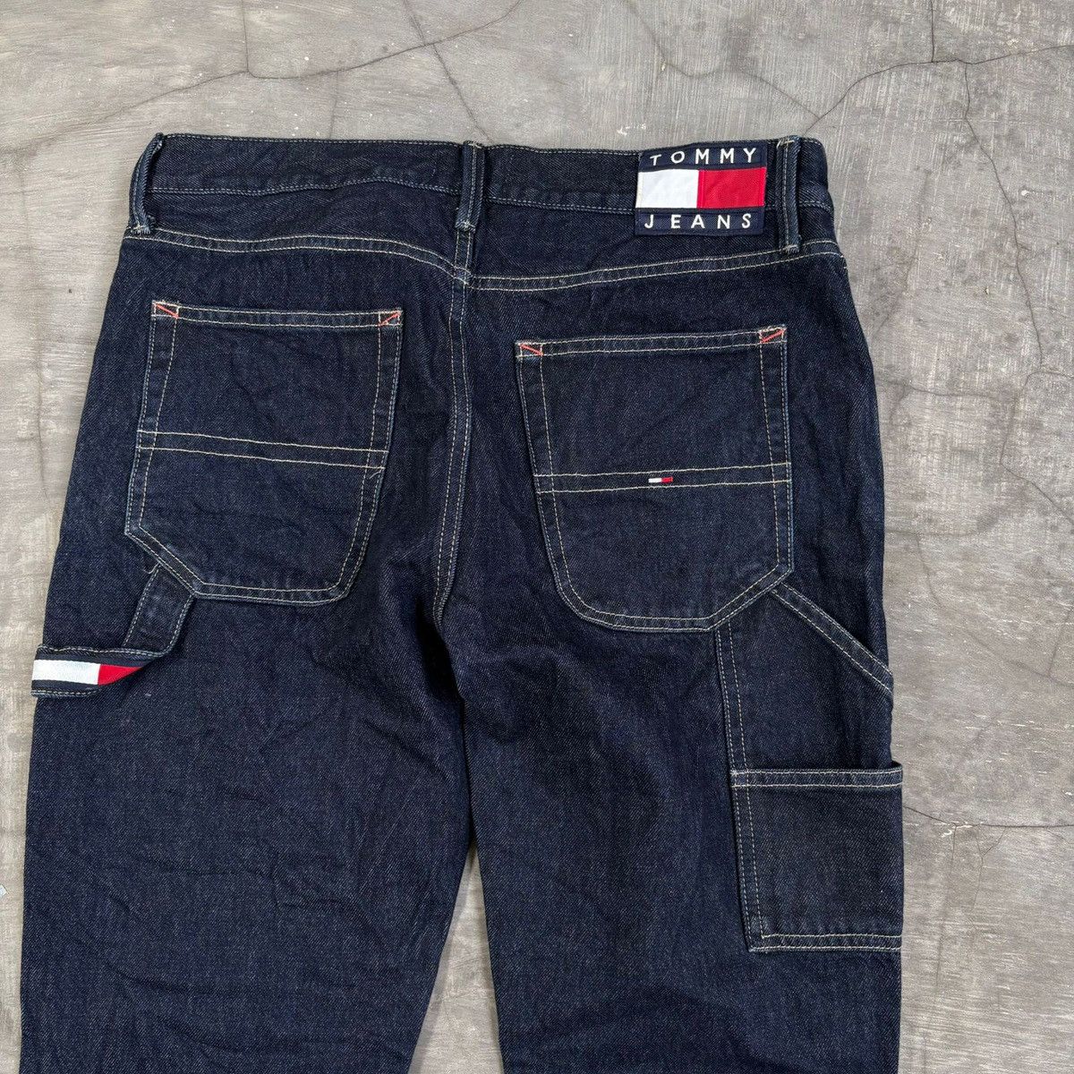 Tommy Hilfiger Tommy Hilfiger Carpenter Tappered Indigo Denim Size US 31 - 3 Thumbnail