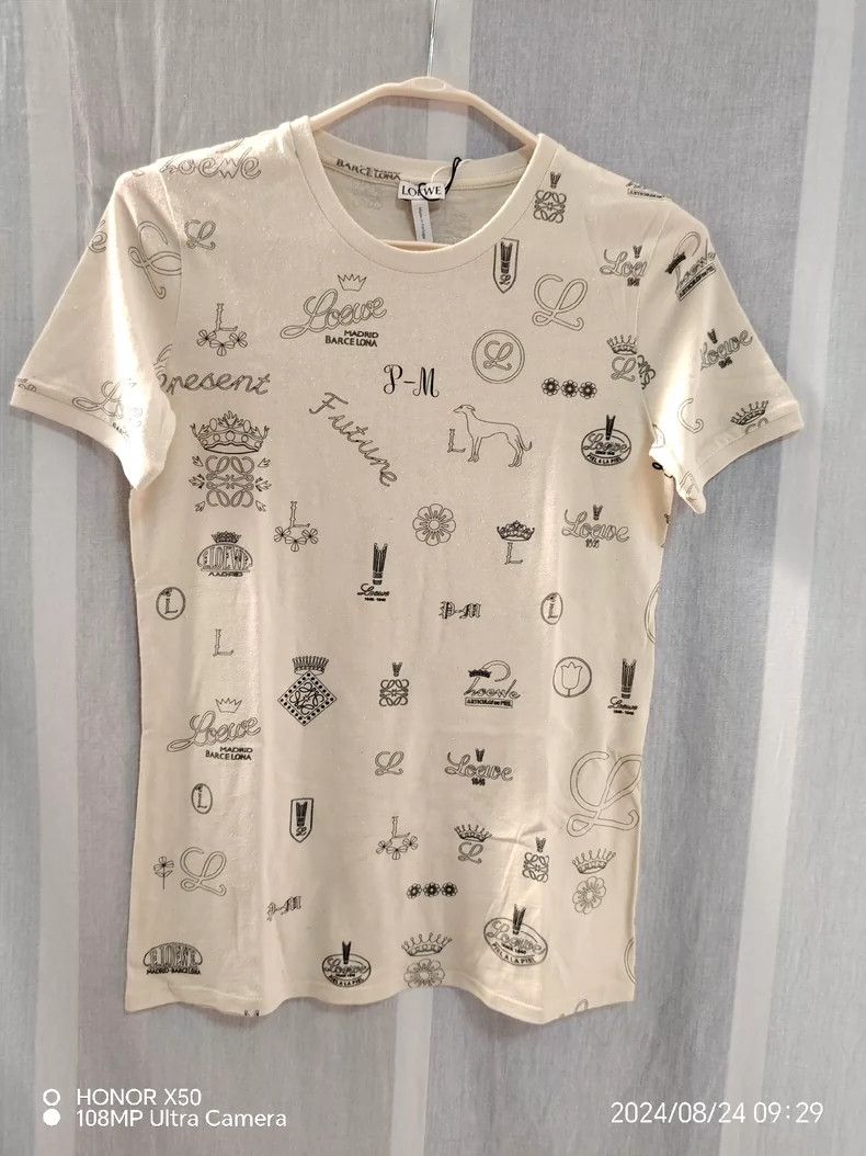 Loewe Loewe White Short Sleeve Logo T-Shirt - dmc Size US XS / EU 42 / 0 - 1 Thumbnail