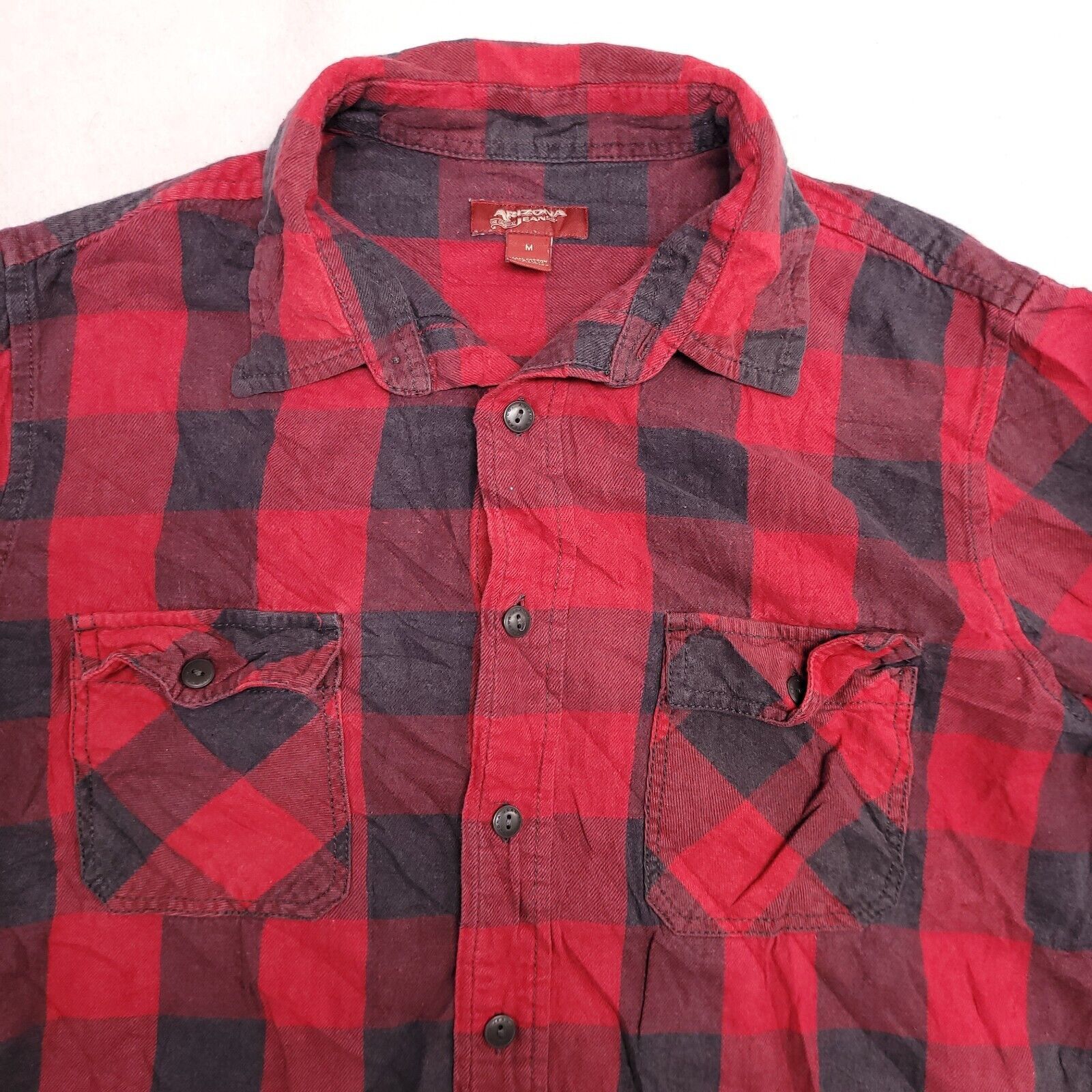 Arizona Jean Co. Arizona Jean Co Buffalo Check Flannel Shirt Mens Size M Red Size US M / EU 48-50 / 2 - 1 Thumbnail
