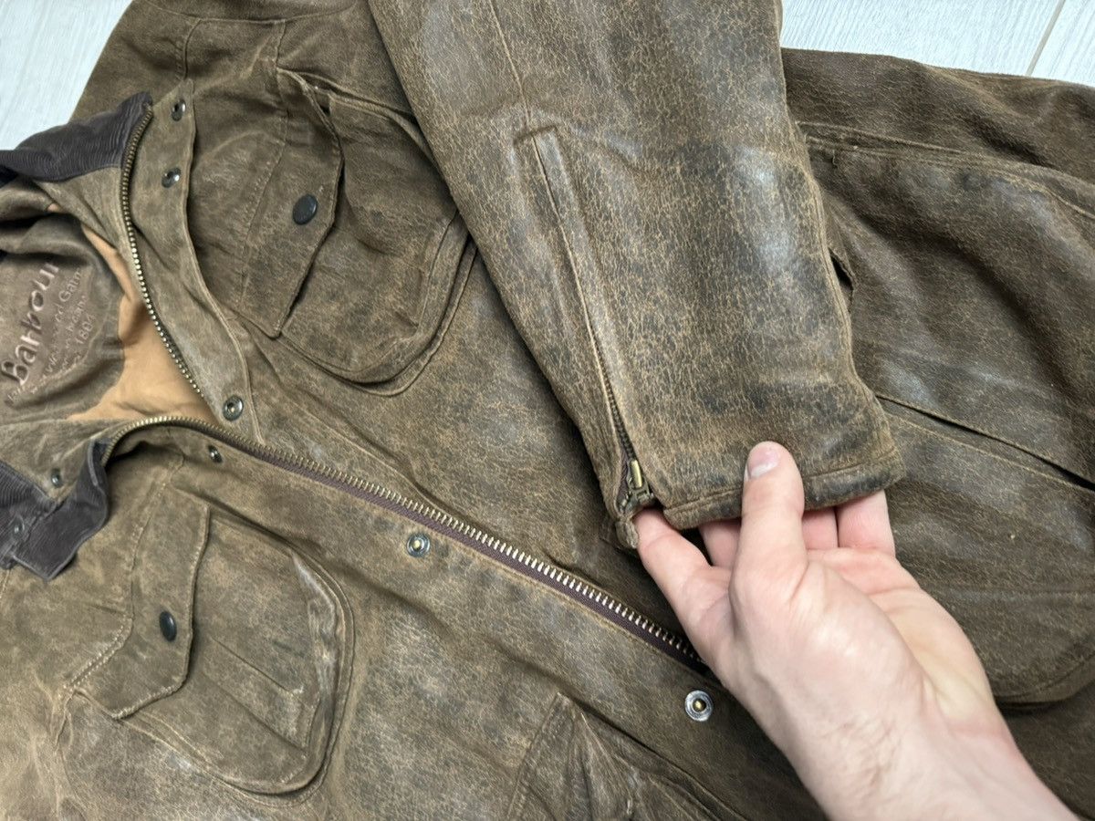 Barbour × Genuine Leather Vintage Barbour Leather Jacket Size US L / EU 52-54 / 3 - 5 Thumbnail