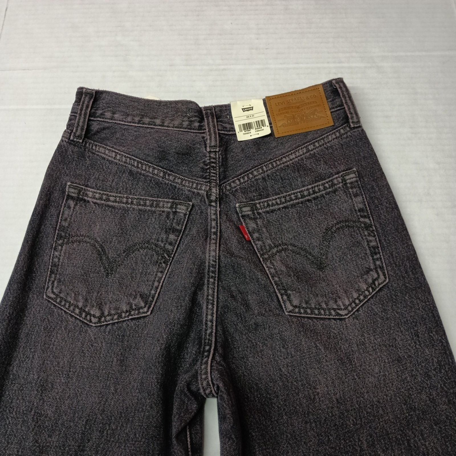 Levi's Levi's Ribcage Straight Ankle Jeans Womens Size 26x31 Purple Size 26" / US 2 / IT 38 - 10 Thumbnail