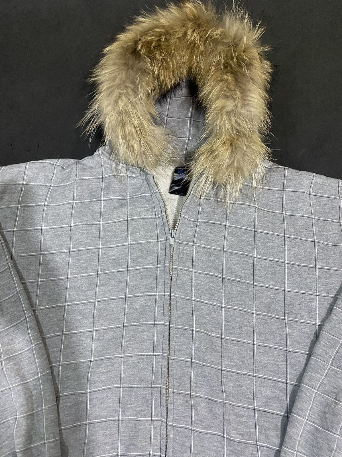 If Six Was Nine Japanese Plaid Archival Furhoodie Goa Styled Size US XXL / EU 58 / 5 - 2 Thumbnail