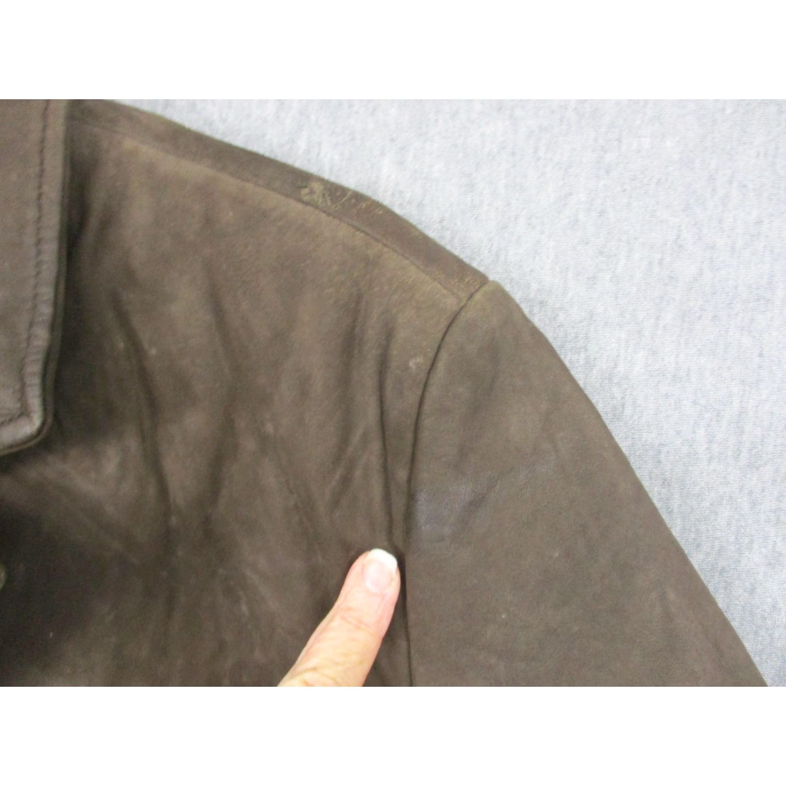 Vintage Wilsons Leather Jacket Womens XL Brown Blazer Style Pelle Studio 100% Leather Size XL / US 12-14 / IT 48-50 - 5 Thumbnail