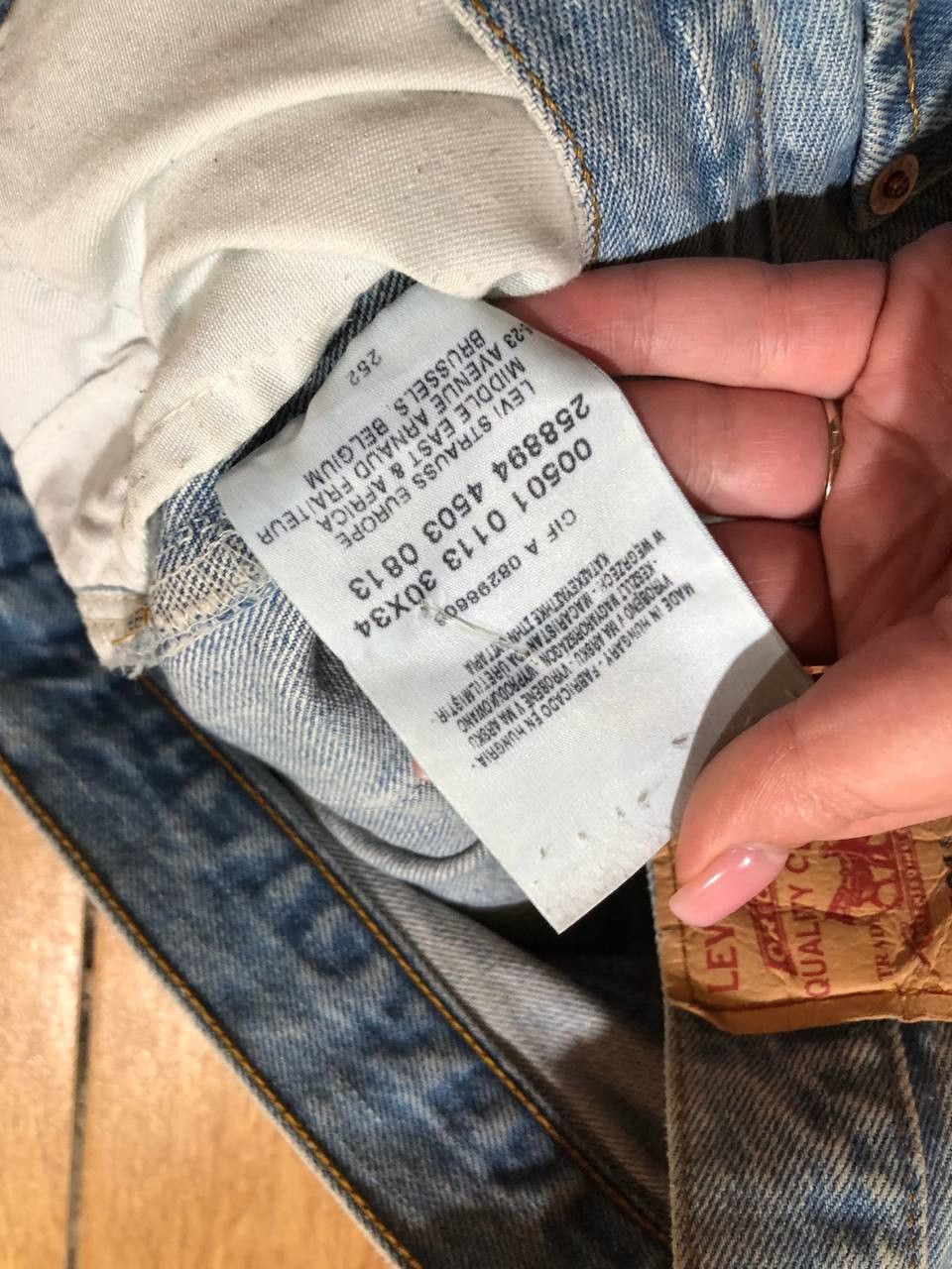Levi's Vintage 60's Levis 501 Jeans Patchwork Flare Blue Jeans Size 30" / US 8 / IT 44 - 4 Thumbnail