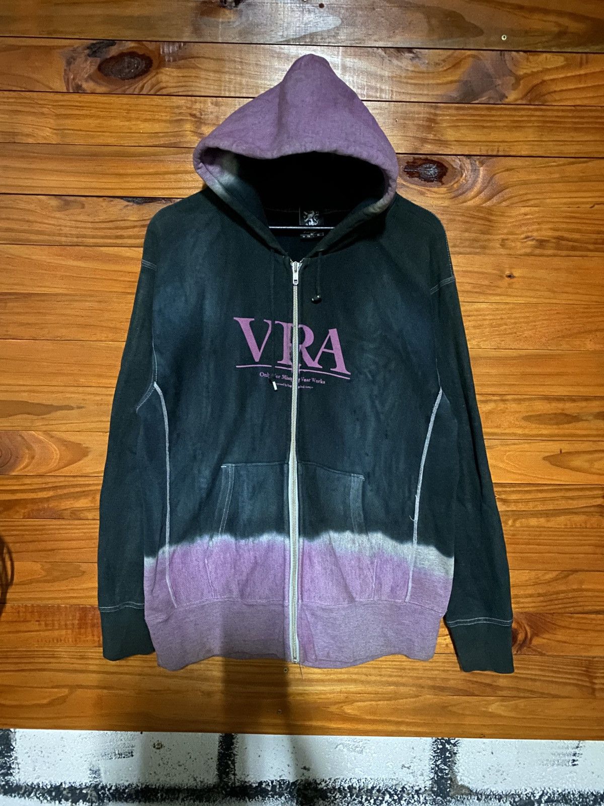 Japanese Brand Virgo Wear Works Japan Gradient Zip Hoodie Streetwear Size US L / EU 52-54 / 3 - 4 Thumbnail