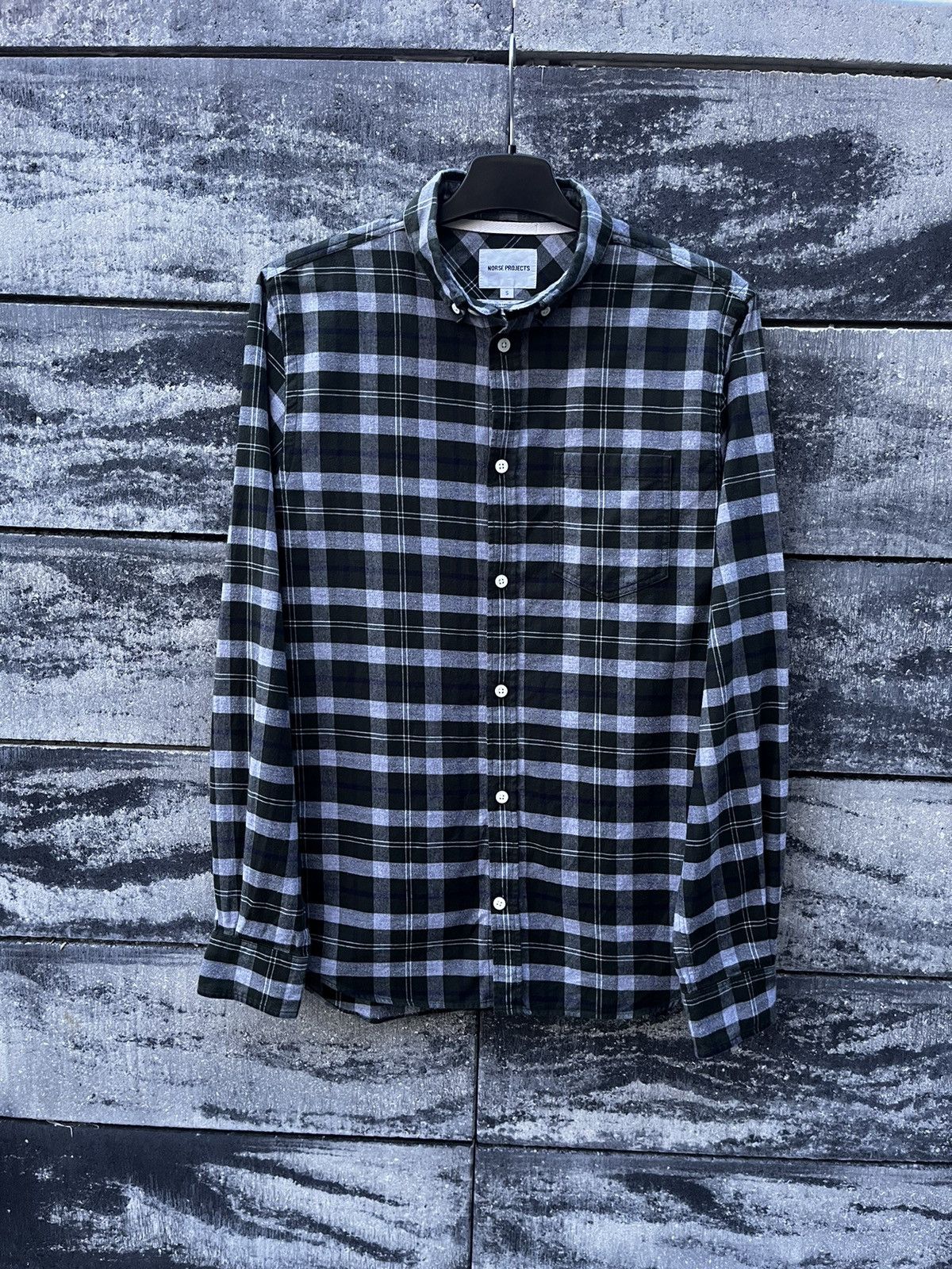 Flannel × Norse Projects 🔴 NORSE PROJECTS ANTON CHECK FLANNEL STREETWEAR Y2K SHIRT Size US S / EU 44-46 / 1 - 7 Thumbnail