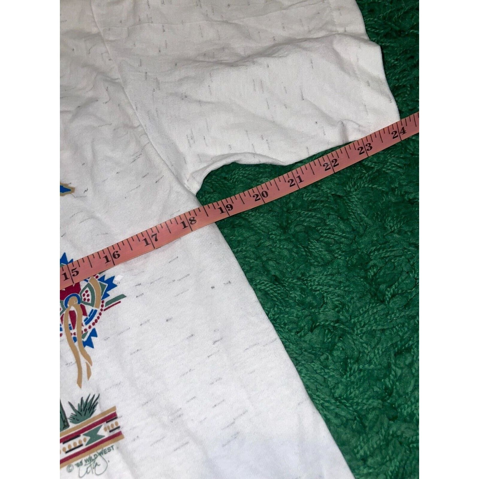 Vintage Vintage Test Print Shirt Arizona Wyoming Wolf White M Tee Size US M / EU 48-50 / 2 - 10 Thumbnail