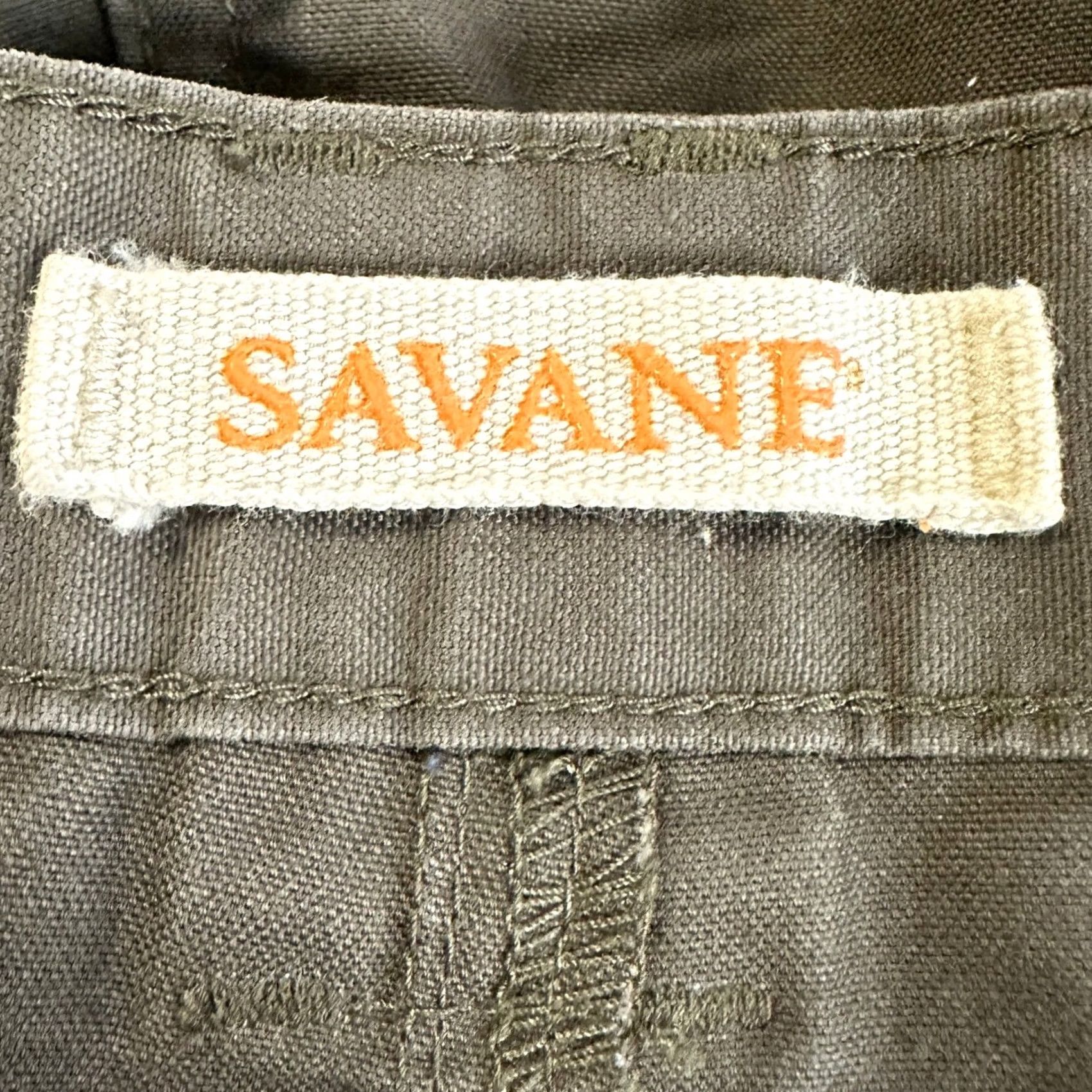 Savane Savane Men Safari Cargo Shorts 42 Dark Brown Stretch Waistband Casual Flat Front Size US 42 / EU 58 - 3 Thumbnail